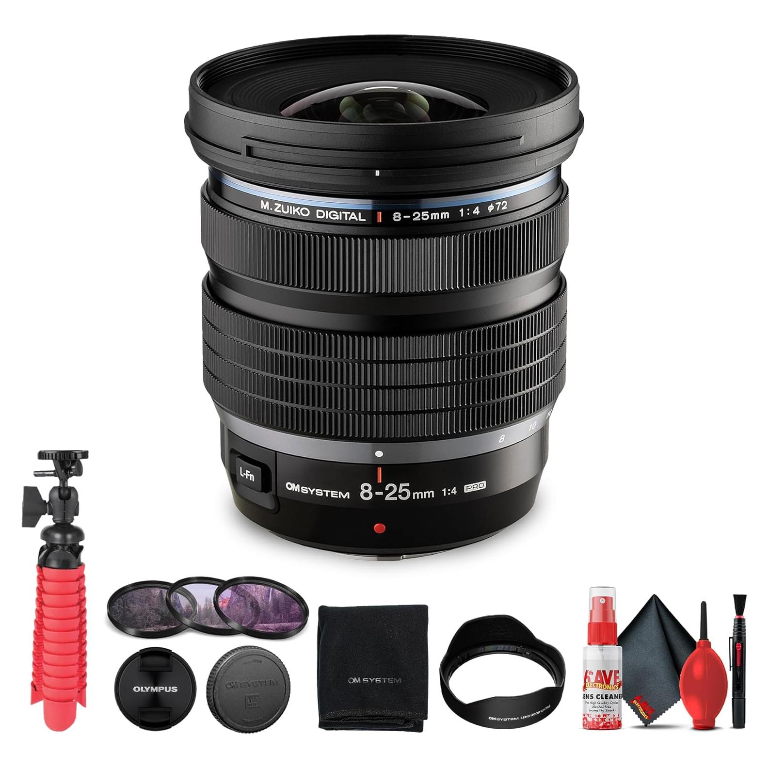 Lente Olympus M.Zuiko Digital ED 8-25mm f/4 PRO + Accesorios