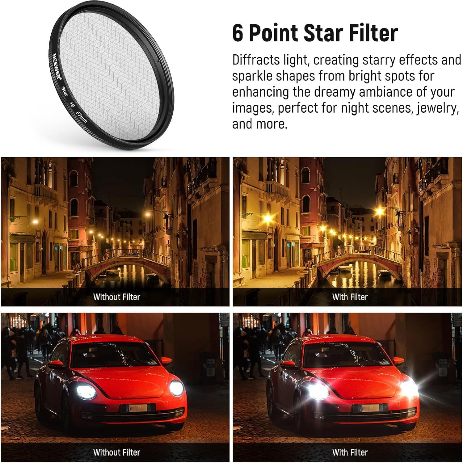 Kit de Filtros NEEWER 67mm 7 Piezas para Teléfonos Móviles