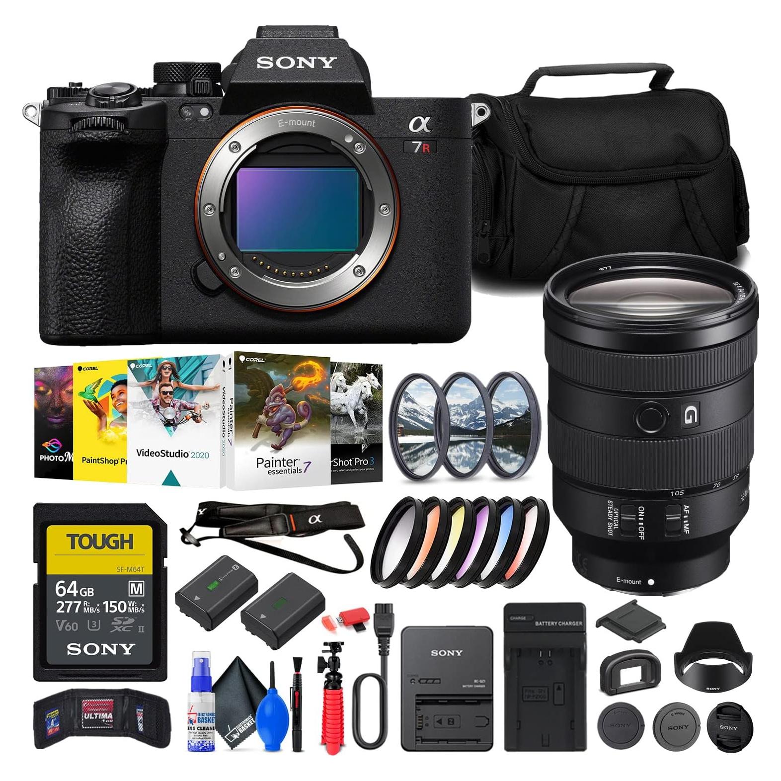 Cámara Sin Espejo Sony a7R V 61MP + Lente 24-105mm + Accesorios