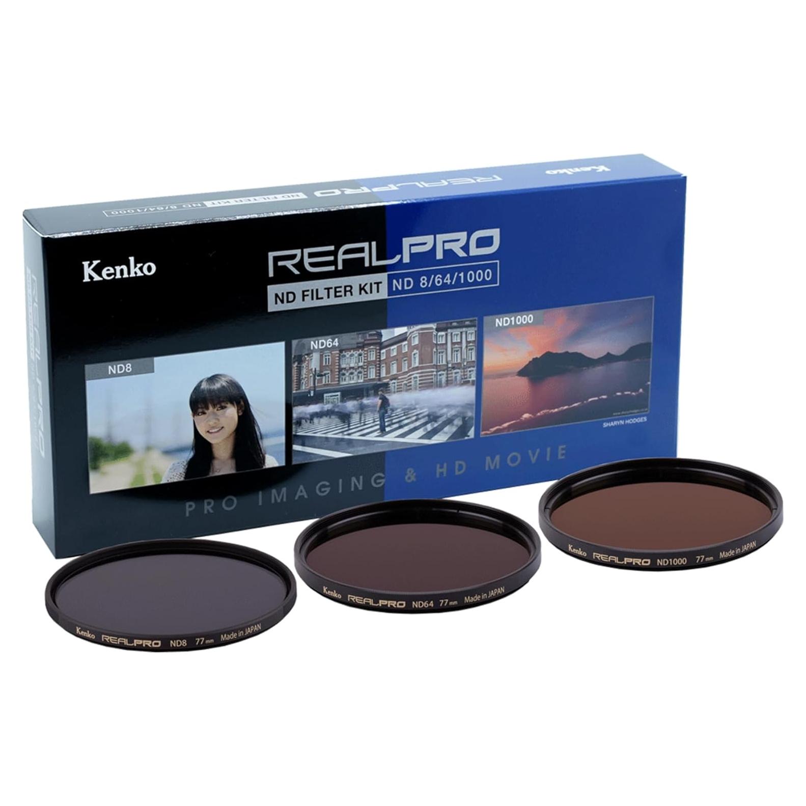 Kit de Filtros ND Kenko Realpro 49 mm ND8 ND64 ND1000