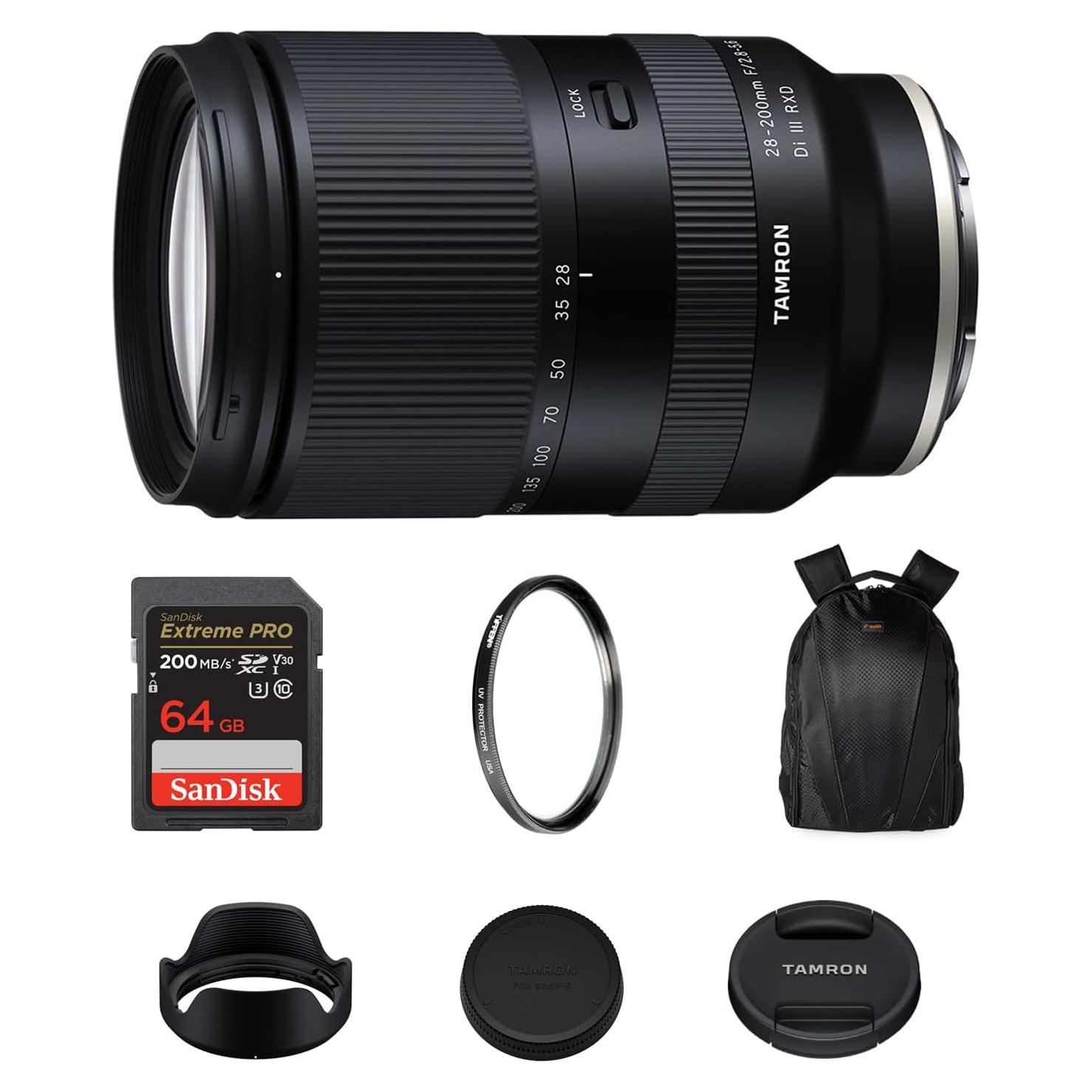 Lente Tamron 28-200mm f/2.8-5.6 Di III RXD para Sony E