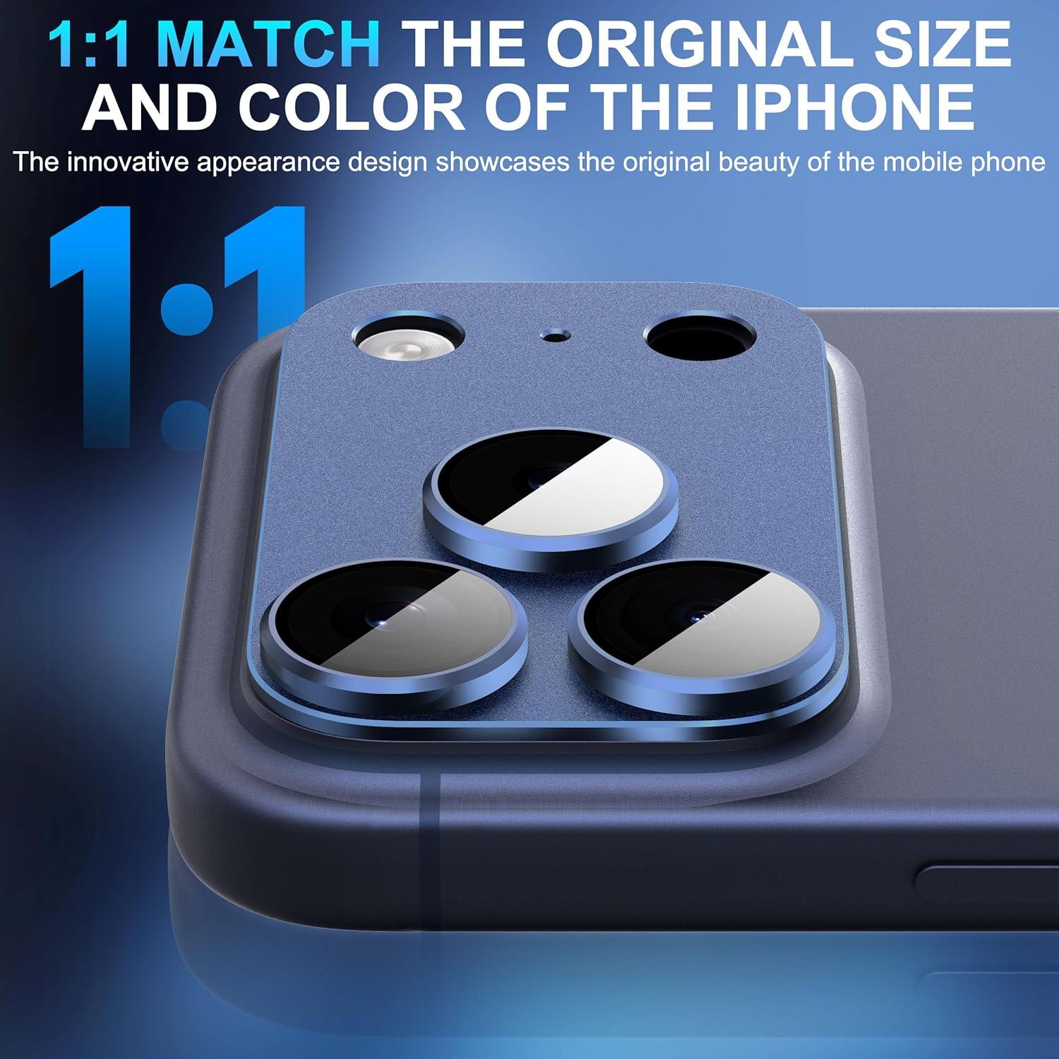 Protector de Lente de Cámara Suoman para iPhone 17 Pro Max - Vidrio Templado Azul