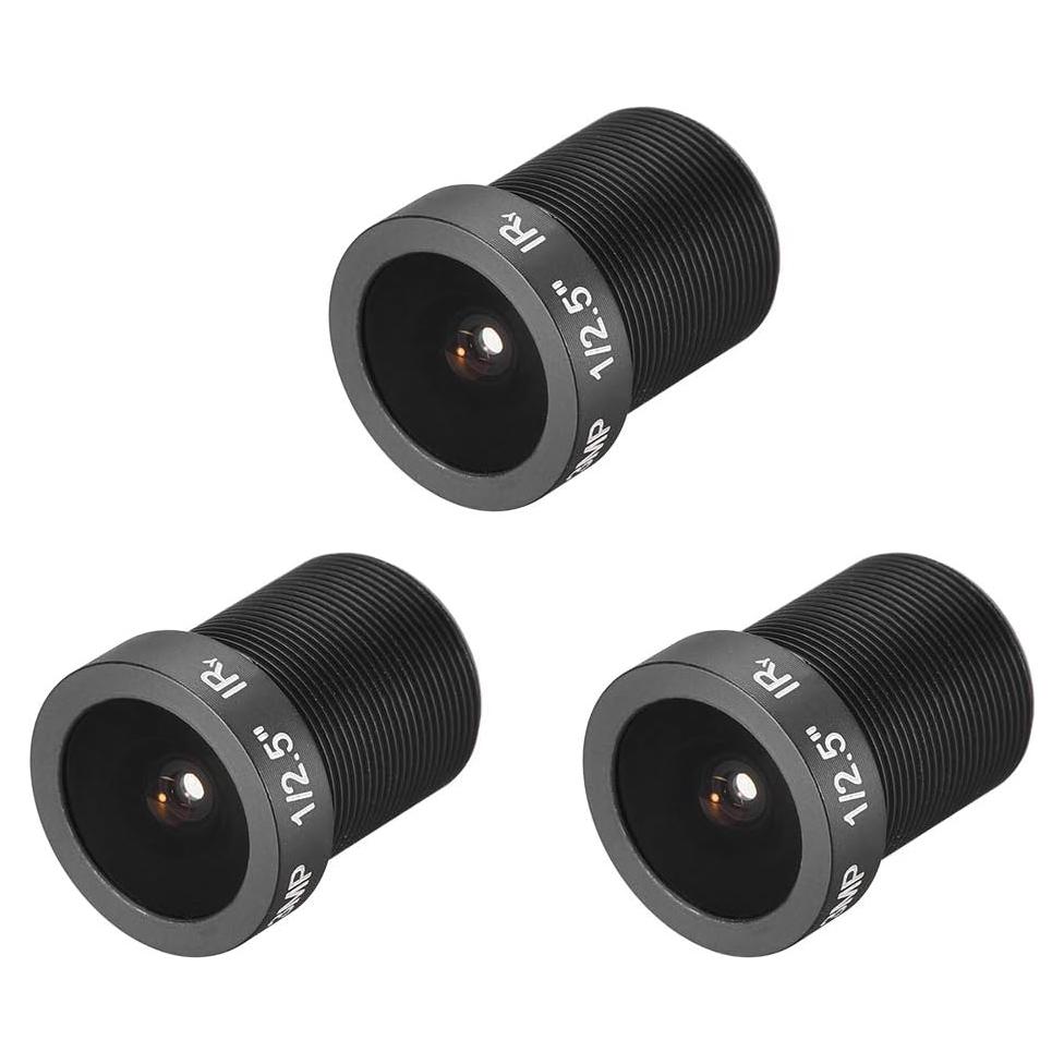 Lente de Cámara CCTV uxcell 2.8mm F2.0 Gran Angular 3MP