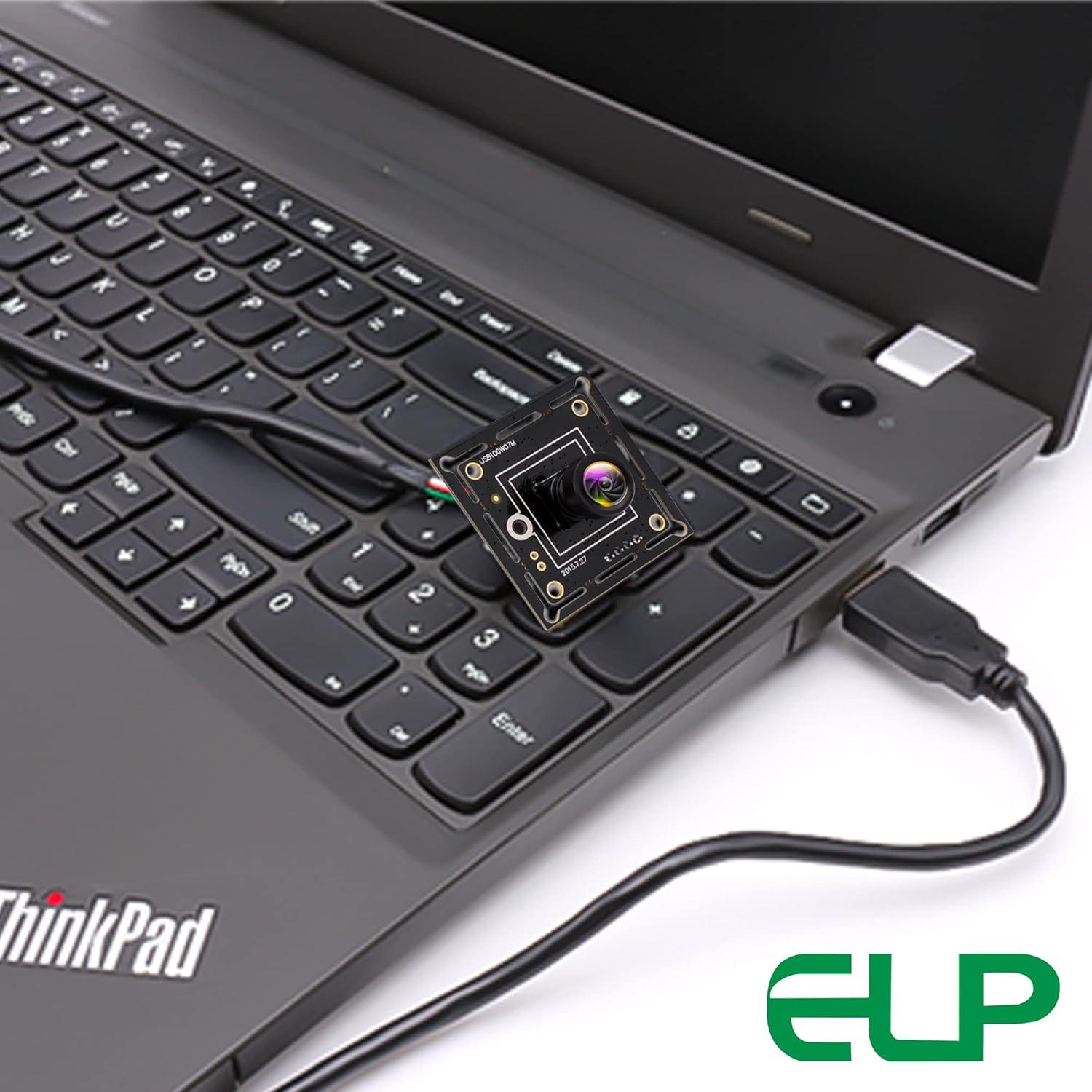 Cámara USB ELP HD 720P Mini con Lente M7 y Cable 1m