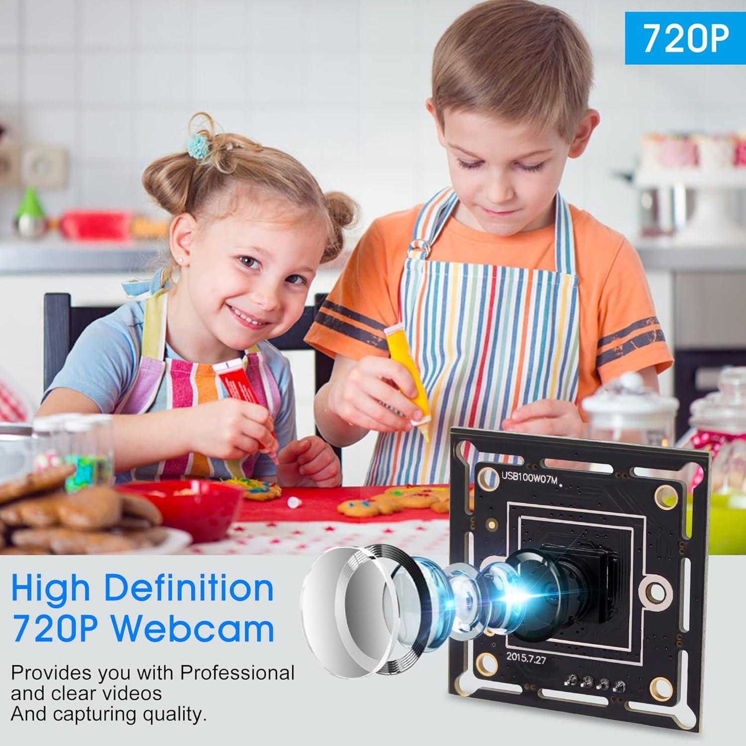 Cámara USB ELP HD 720P Mini con Lente M7 y Cable 1m