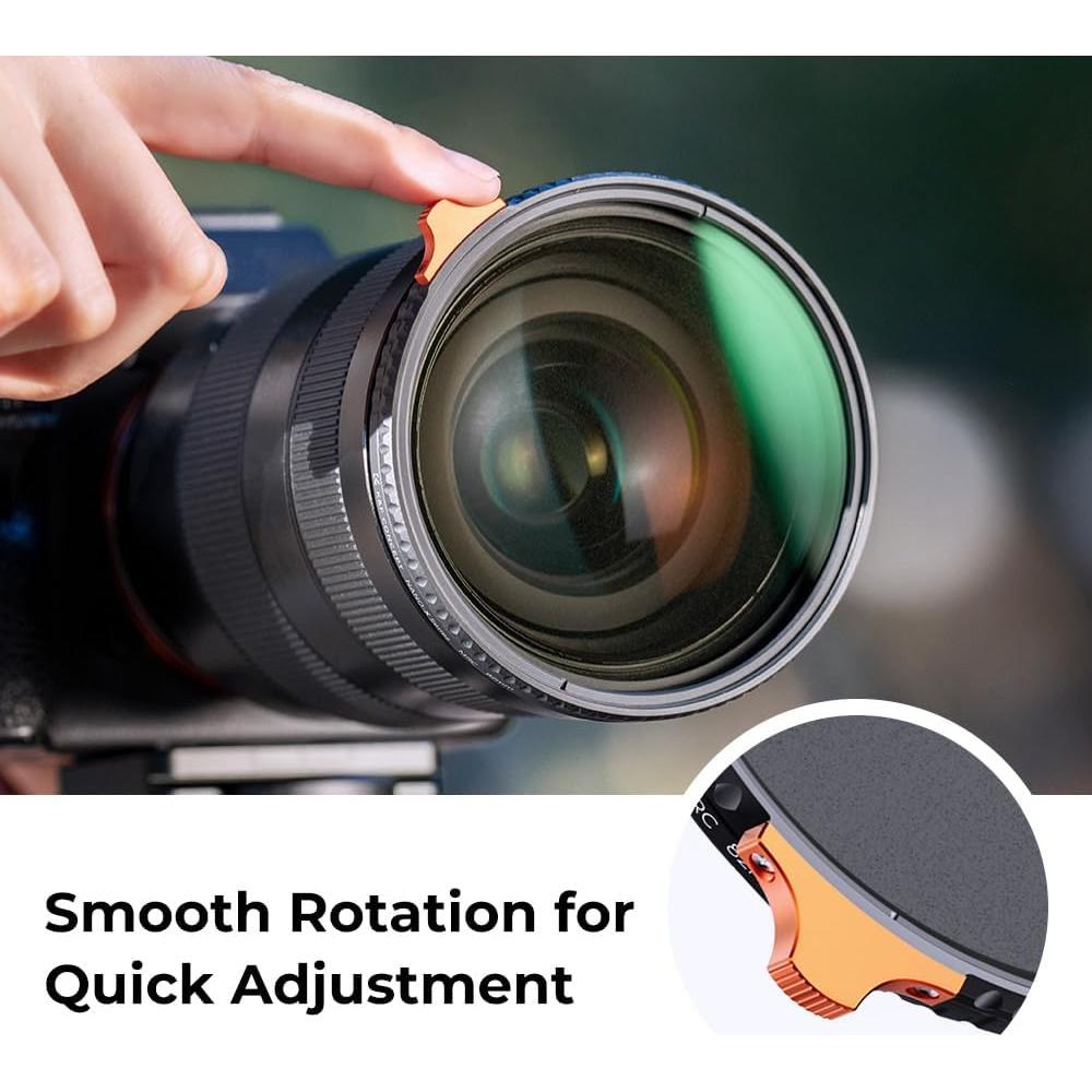 K&F CONCEPT 82mm Black Diffusion 1/4 Effect & Variable ND2-ND32 ND Filter 2-in-1 for Camera Lens with 28 Multi-Layer Coatings (Nano-X Series)