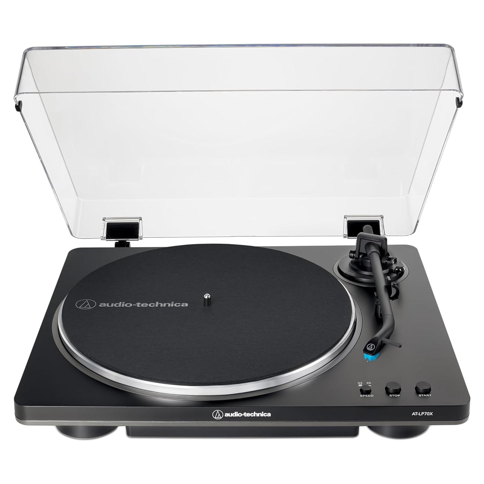 Tocadiscos Automático Audio-Technica AT-LP70X Negro/Gris