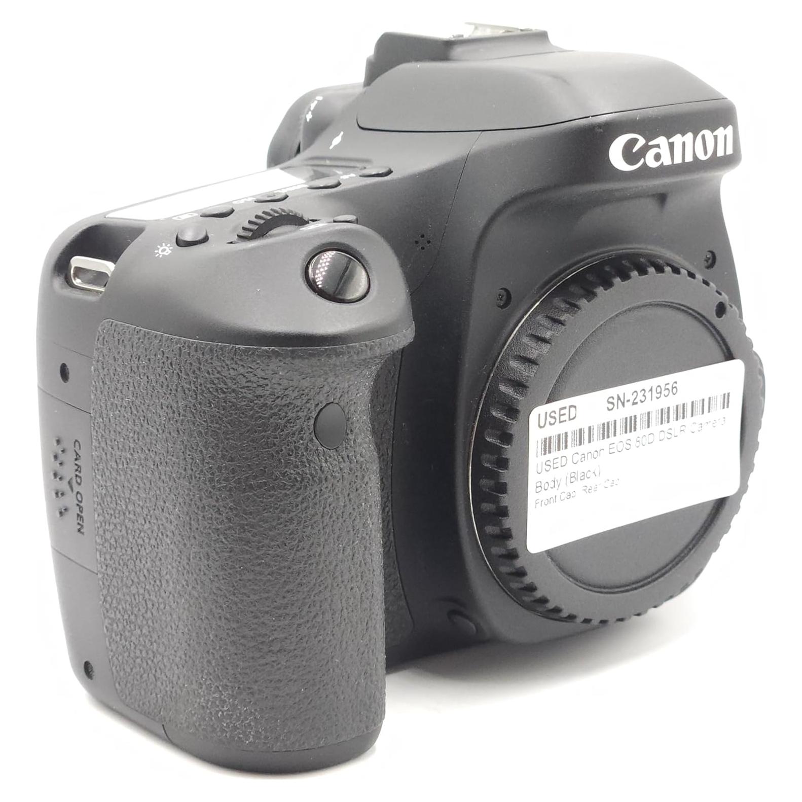 Cámara réflex digital Canon EOS 80D 24.2MP AF 45 puntos - Negro