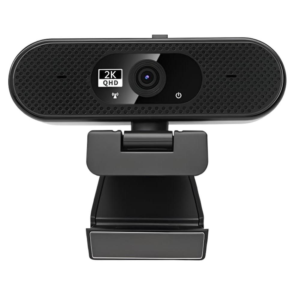 Cámara Web 2K Genérico W9 con Micrófono y Cancelación de Ruido