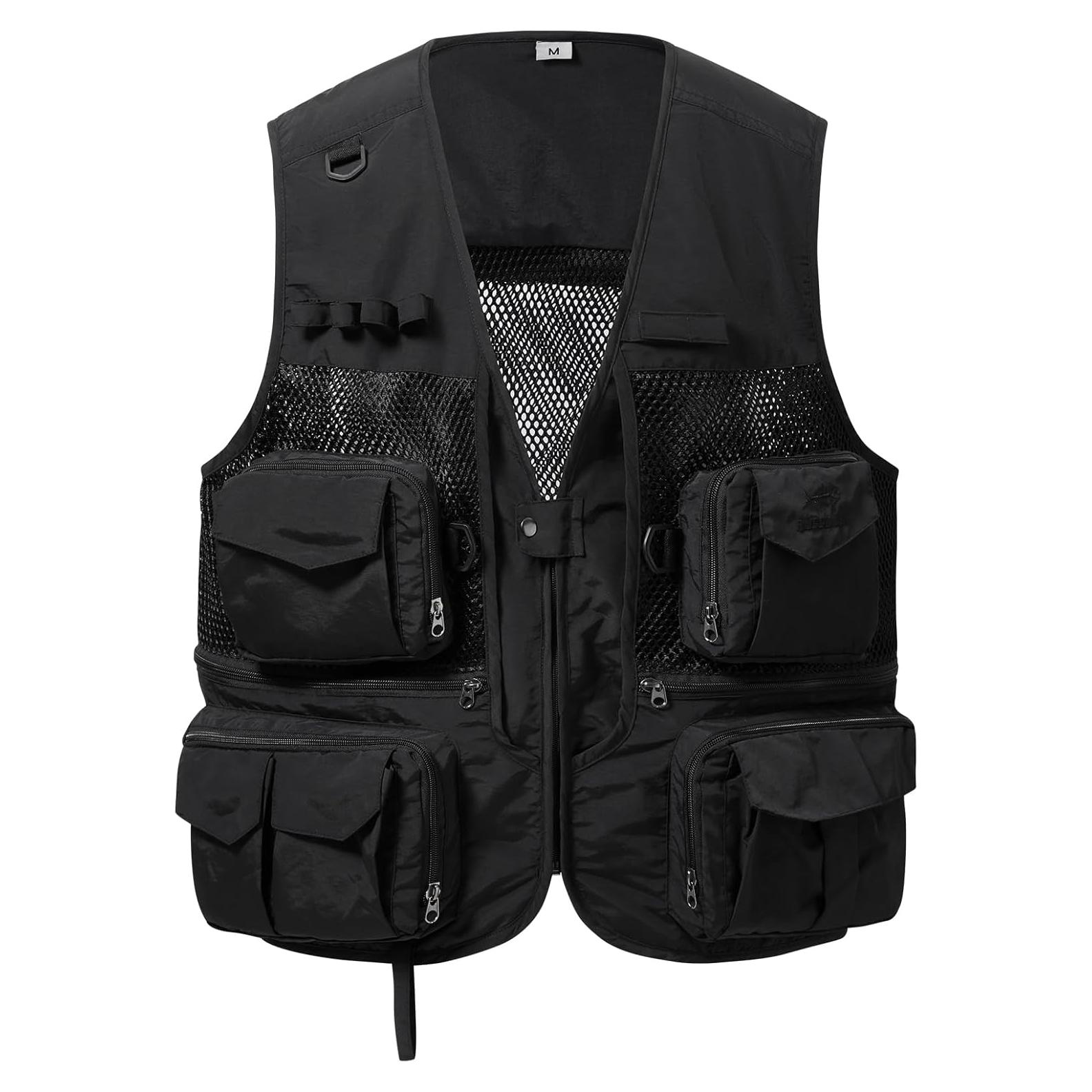 Chaleco de Pesca Unisex Bassdash con Múltiples Bolsillos