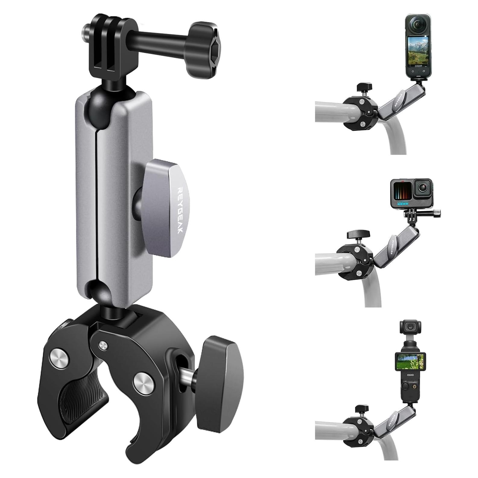 Soporte de Cámara REYGEAK para Bicicleta 360° Doble Bola