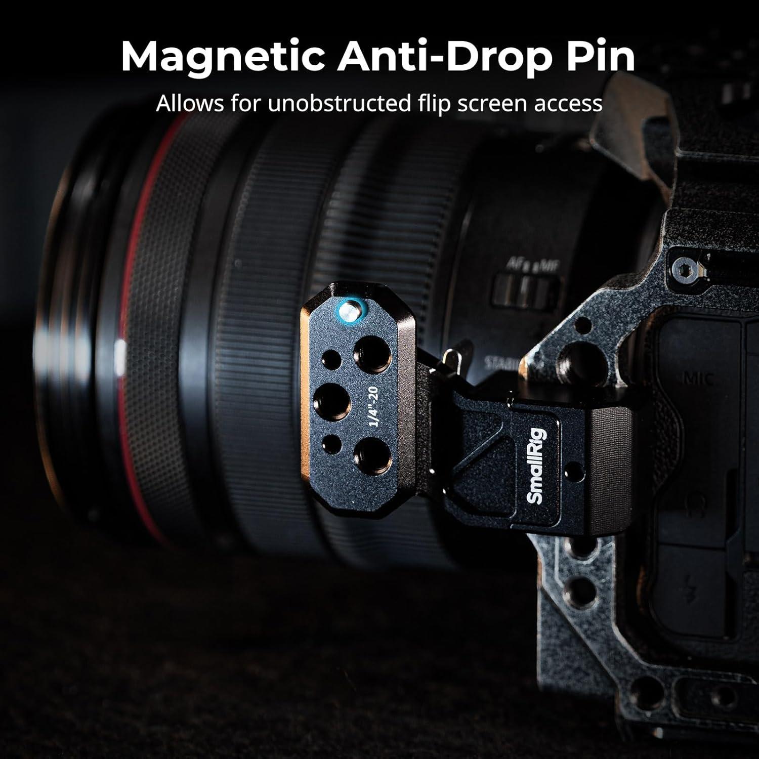 SmallRig Side Handle Extension Adapter Part with NATO Clamp, for NATO Rails, Cages with Built-in NATO Rails, Mounting Plates, with 1/4"-20 Threaded Holes and 1/4"-20 Locating Holes - 4458