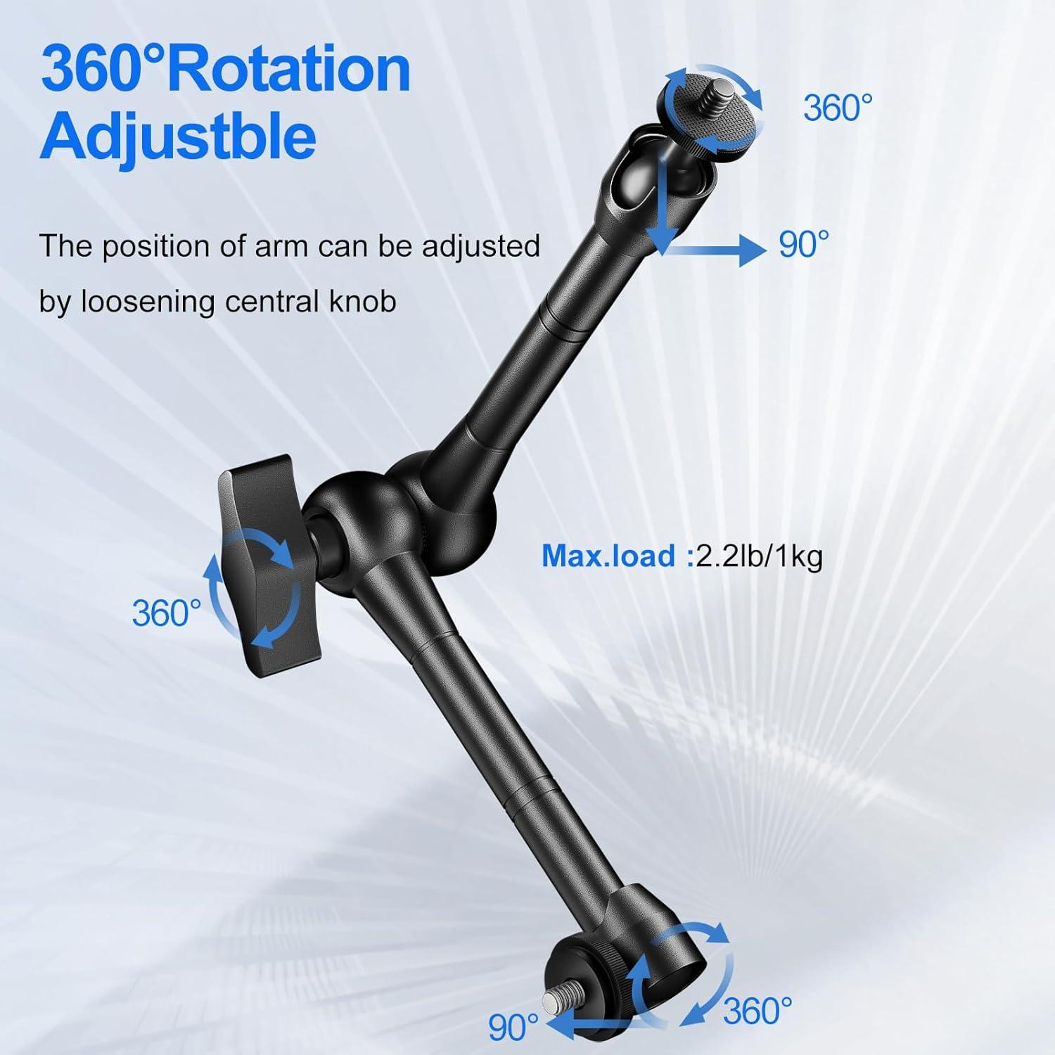 Soporte de Cámara EMART Magic Arm 25.4 cm con Super Clamp