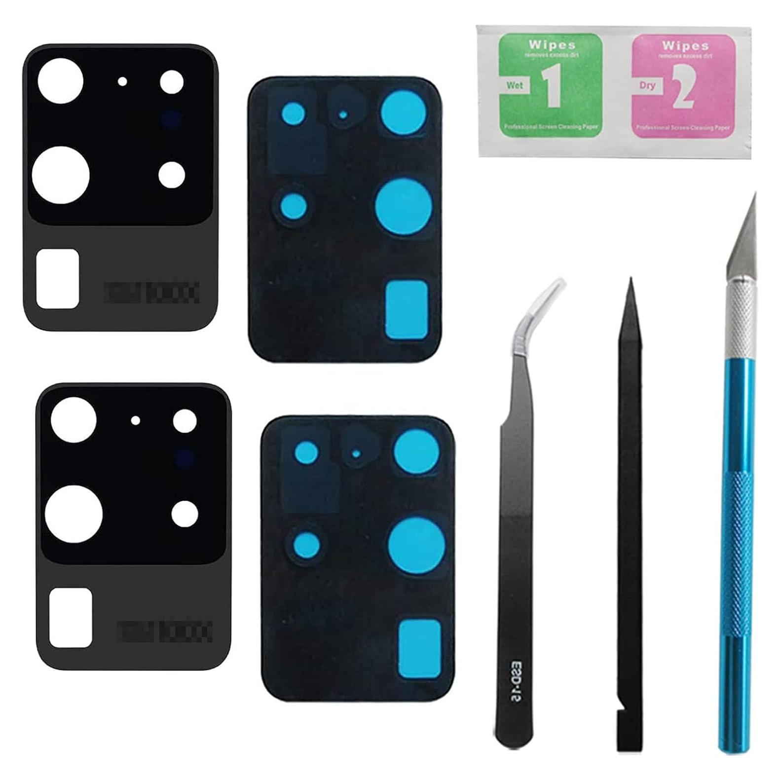 Reemplazo Cristal Lente Cámara Samsung Galaxy S20 Ultra - 2 Pcs