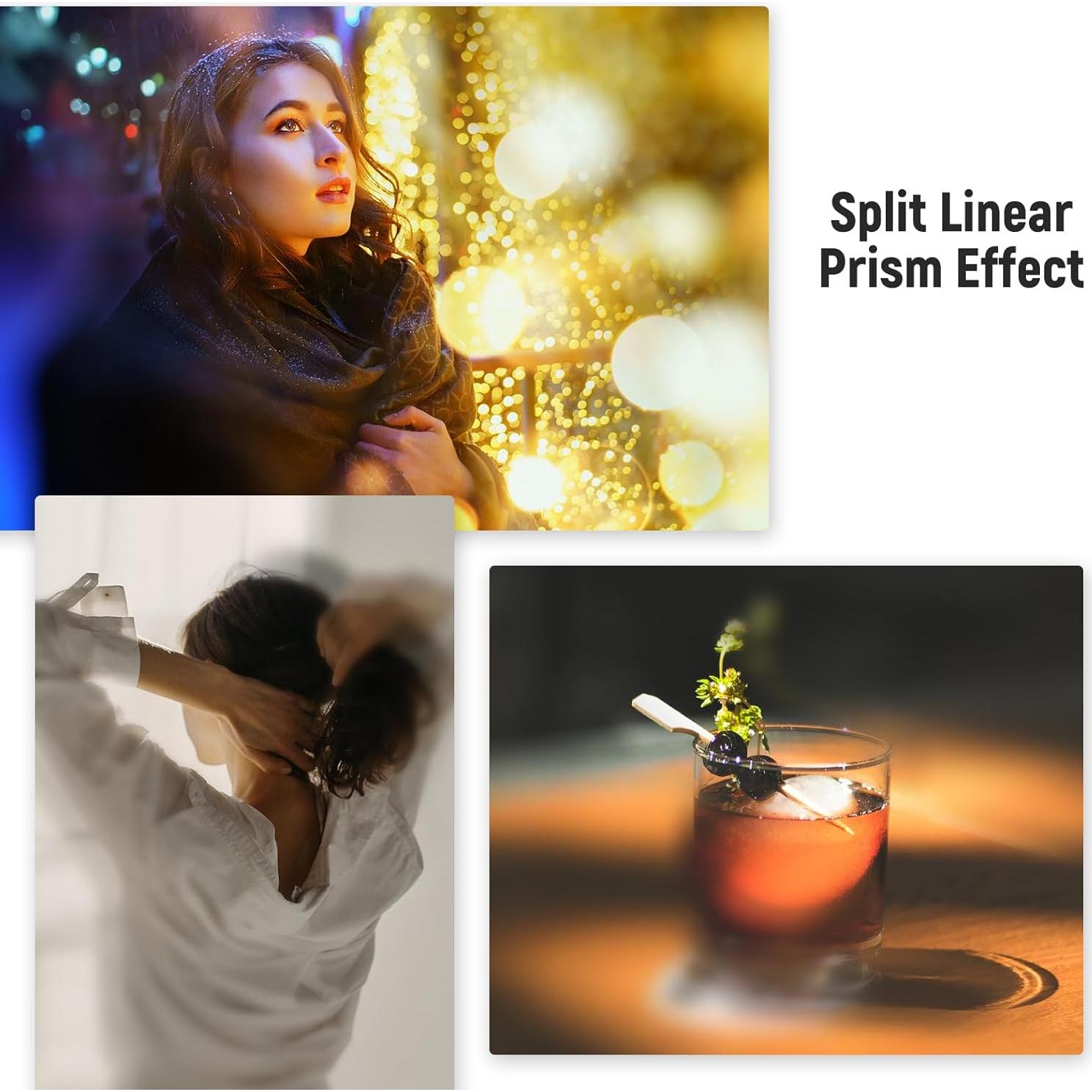 Filtro de Prisma Lineal NEEWER 58mm para Cámara - Efecto Refracción