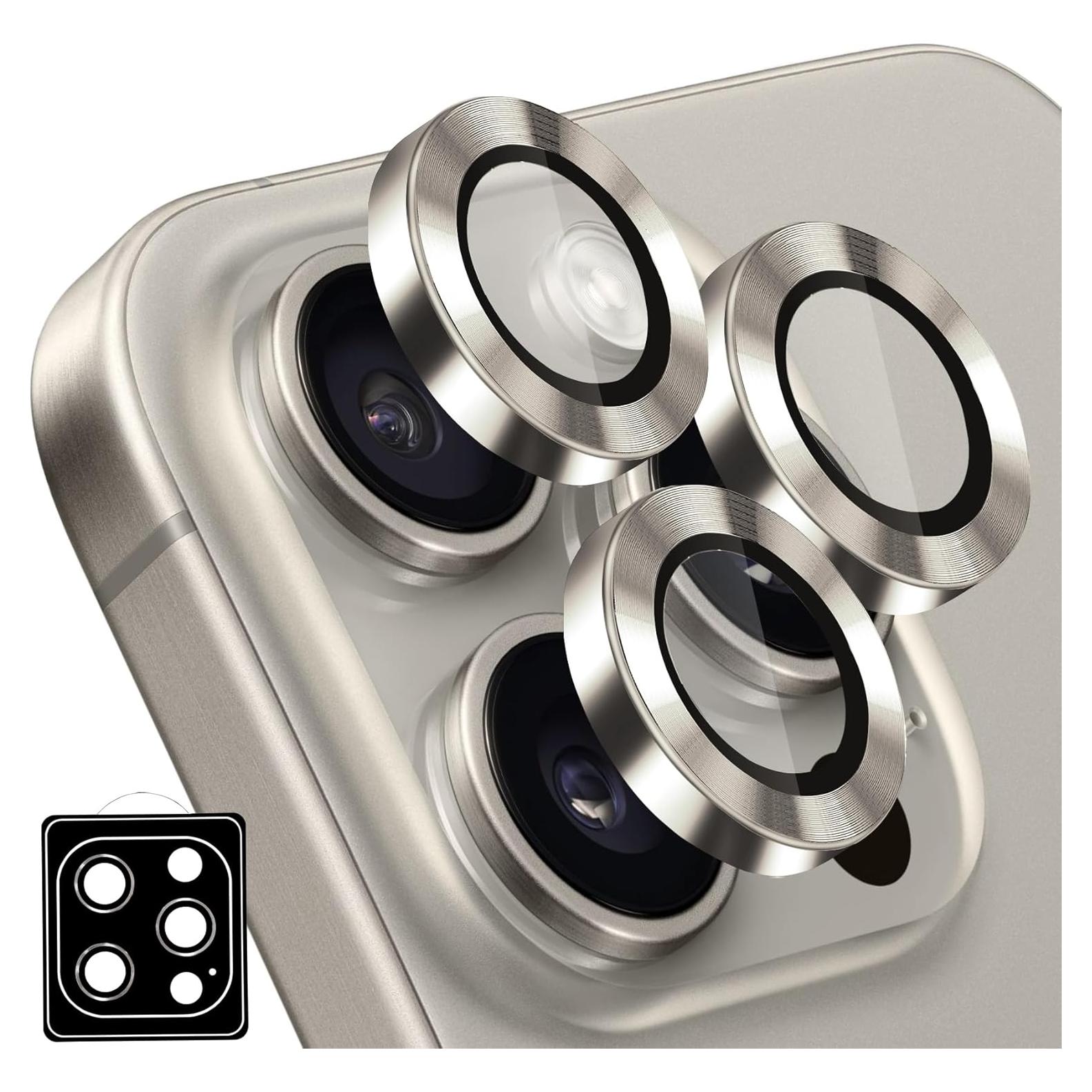 Protector de Lente de Cámara Hsefo para iPhone 16 Pro/Max 9H