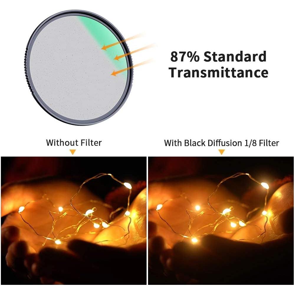 Filtro Suave Negro K&F Concept 58mm HD Impermeable