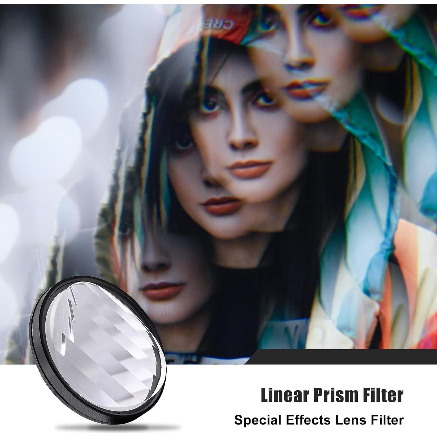 Filtro Prisma Lineal GREEN.L 77mm Vidrio Óptico Efectos