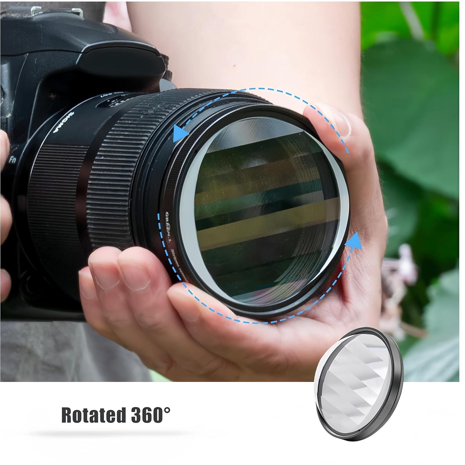 Filtro Prisma Lineal GREEN.L 77mm Vidrio Óptico Efectos