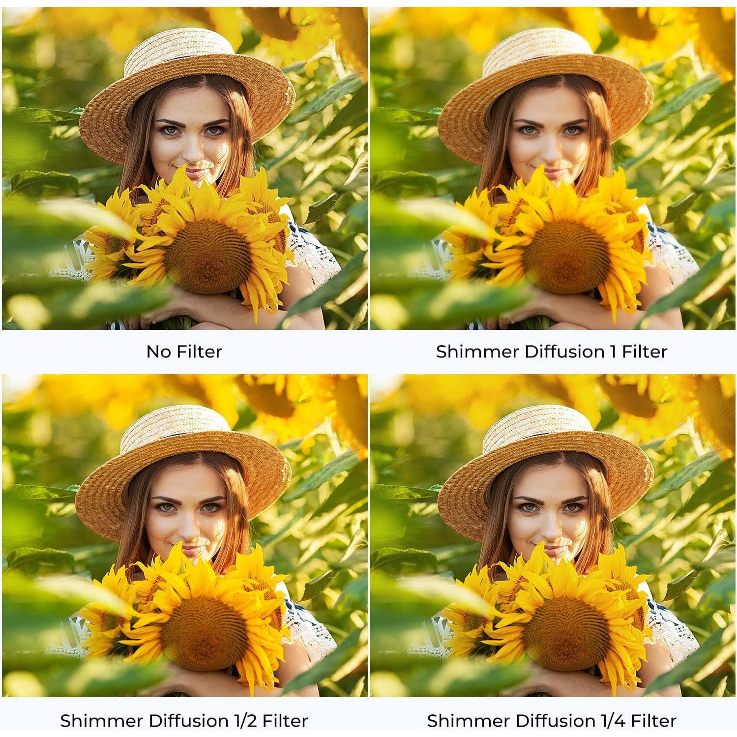 Filtro de Difusión Brillante K&F Concept 52mm Efecto Glimmer