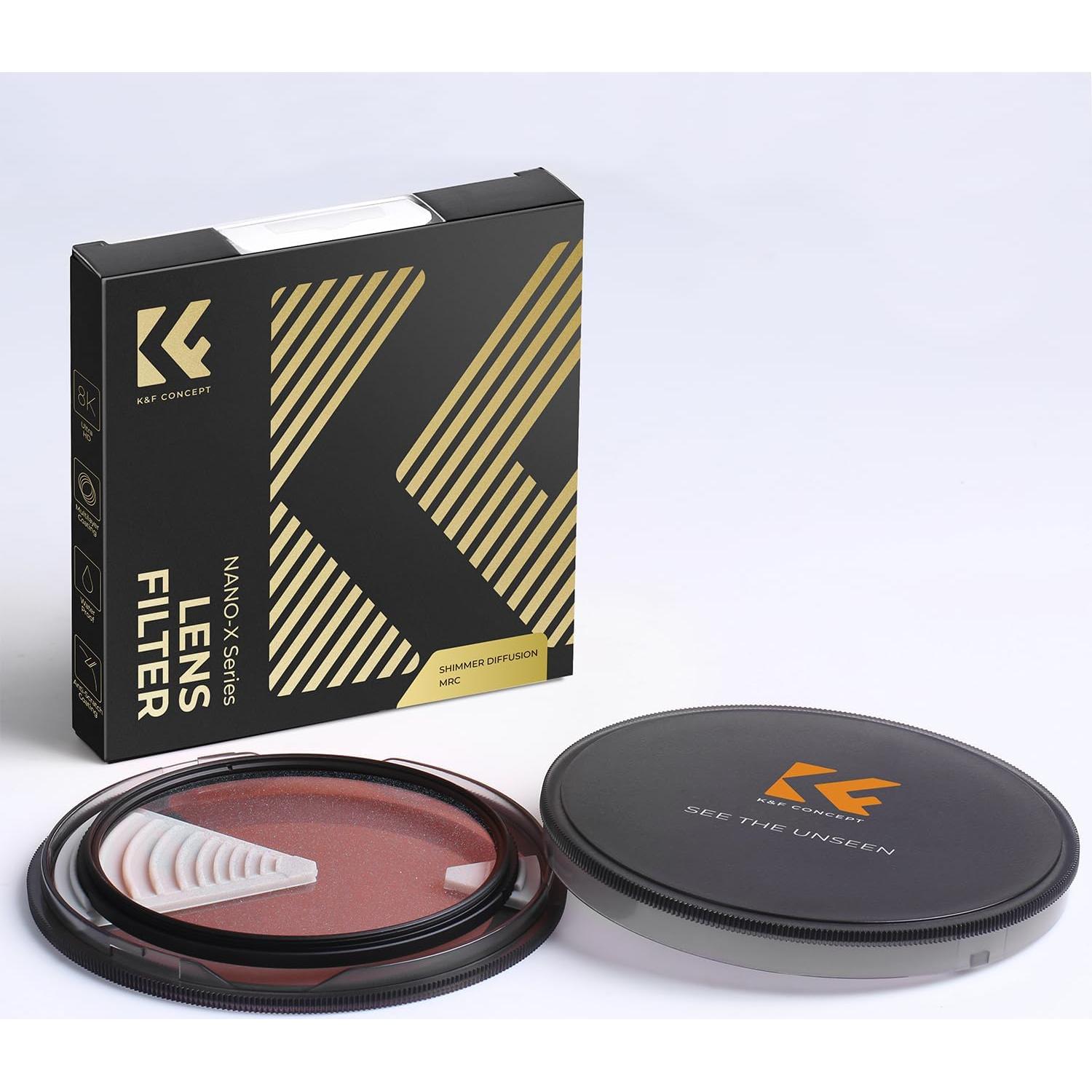 Filtro de Difusión Brillante K&F Concept 52mm Efecto Glimmer