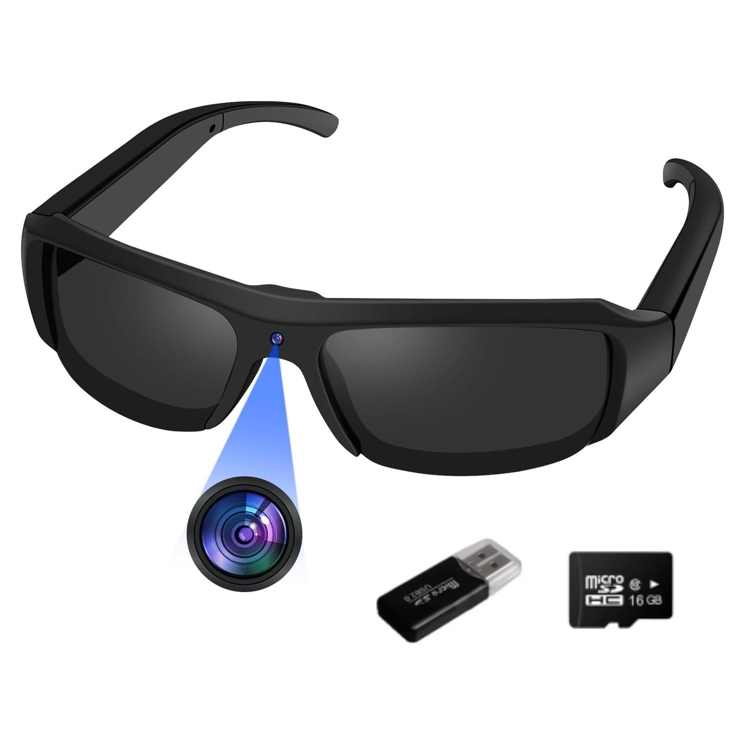 Gafas de Sol con Cámara Genérico HD 1080P Lentes Polarizadas