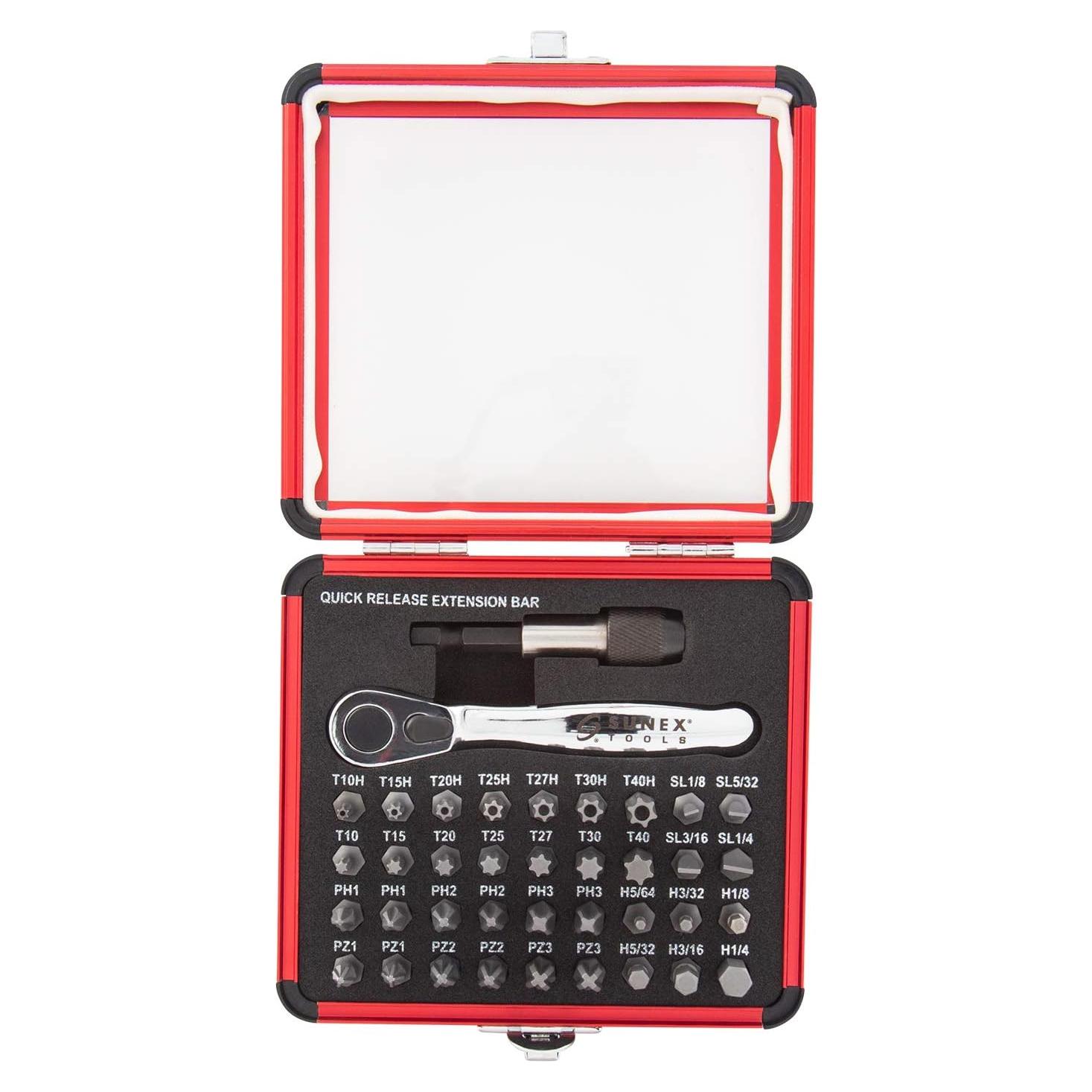 Juego Mini Carraca Sunex 9726 38 Piezas con Puntas S2