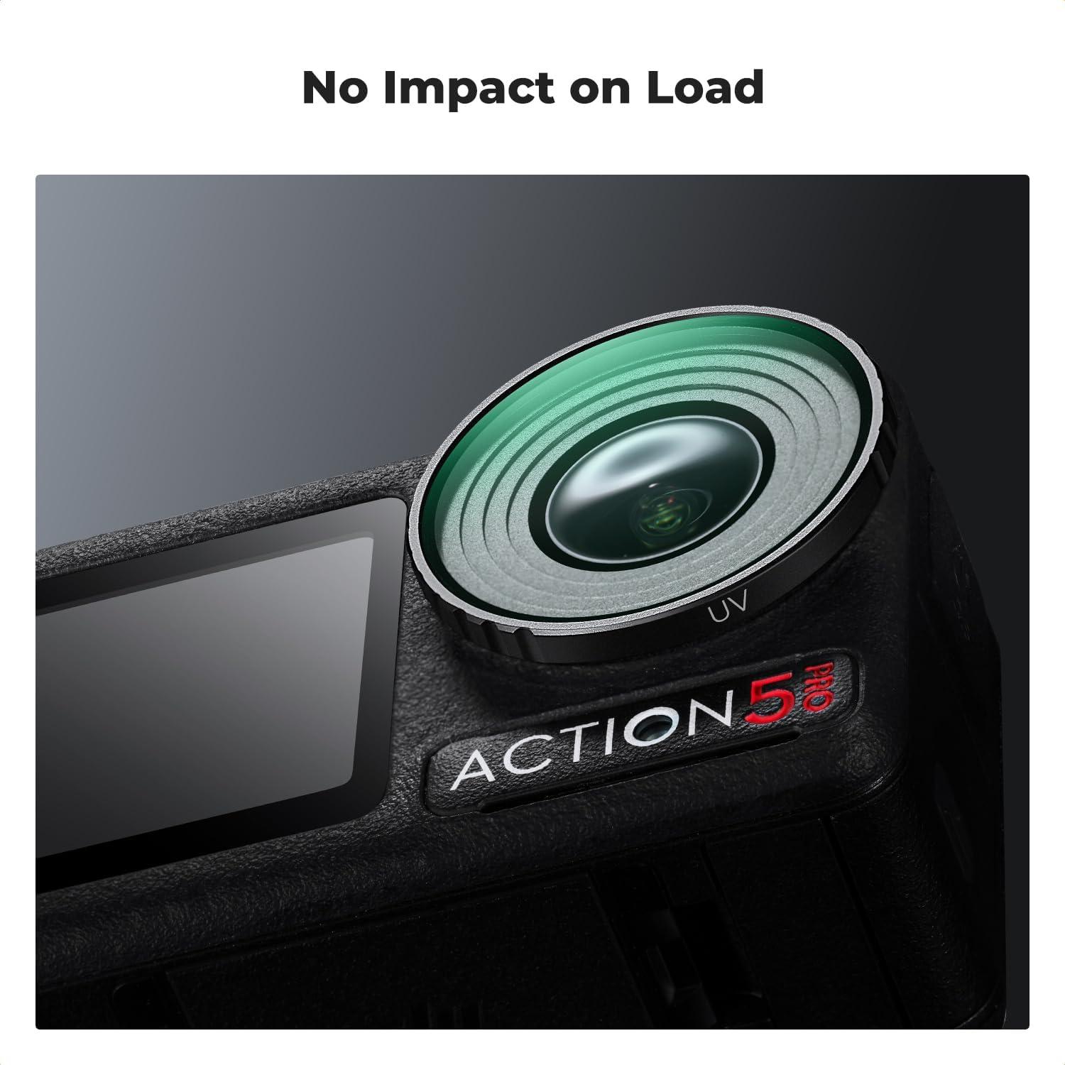 Filtro UV K&F Concept para DJI Osmo Action 5 Pro/4 - Vidrio Óptico HD