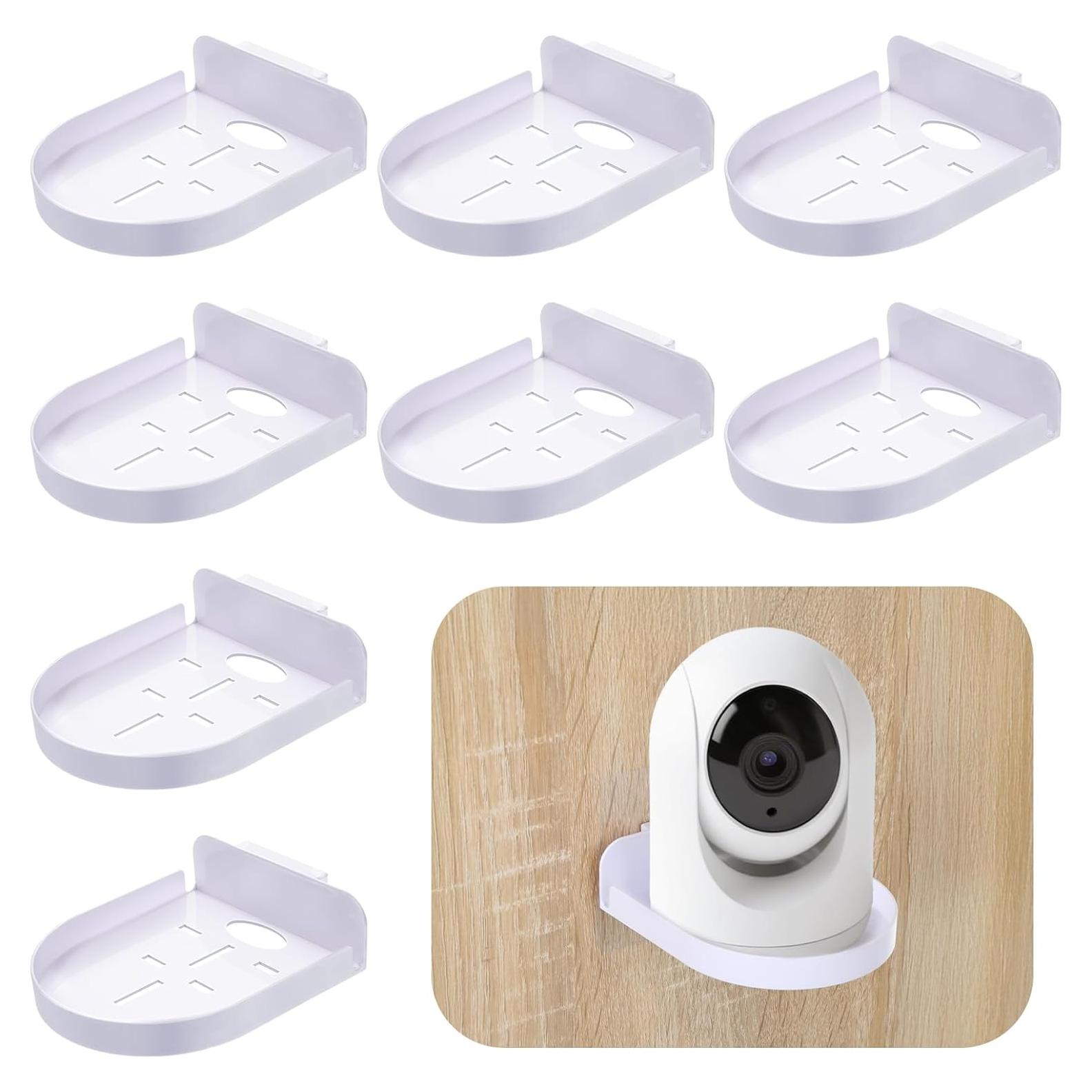 8 Soportes de Pared para Cámara de Seguridad Josojoou Blanco