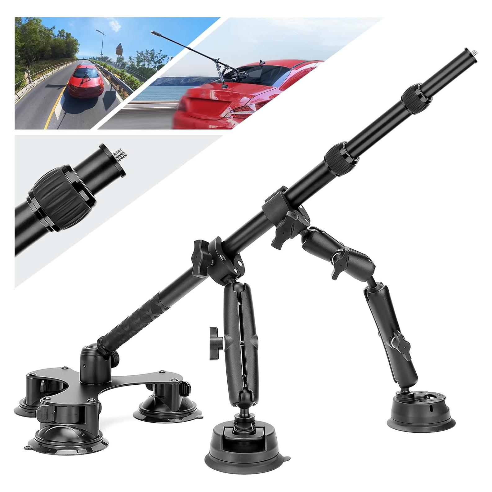 Kit Soporte de Ventosa 5 en 1 Vamson para Cámaras de Acción