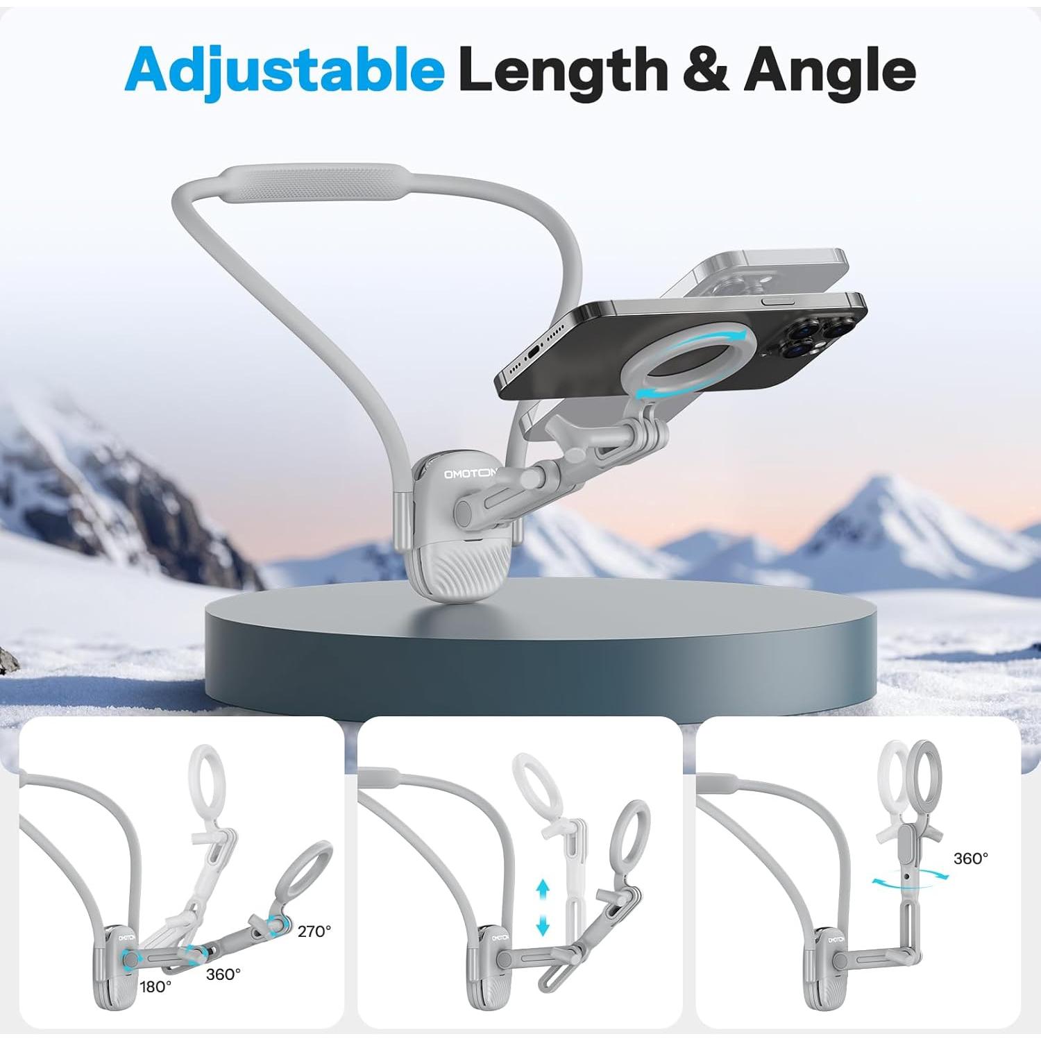 Soporte Magnético para Teléfono en el Cuello OMOTON Ajustable