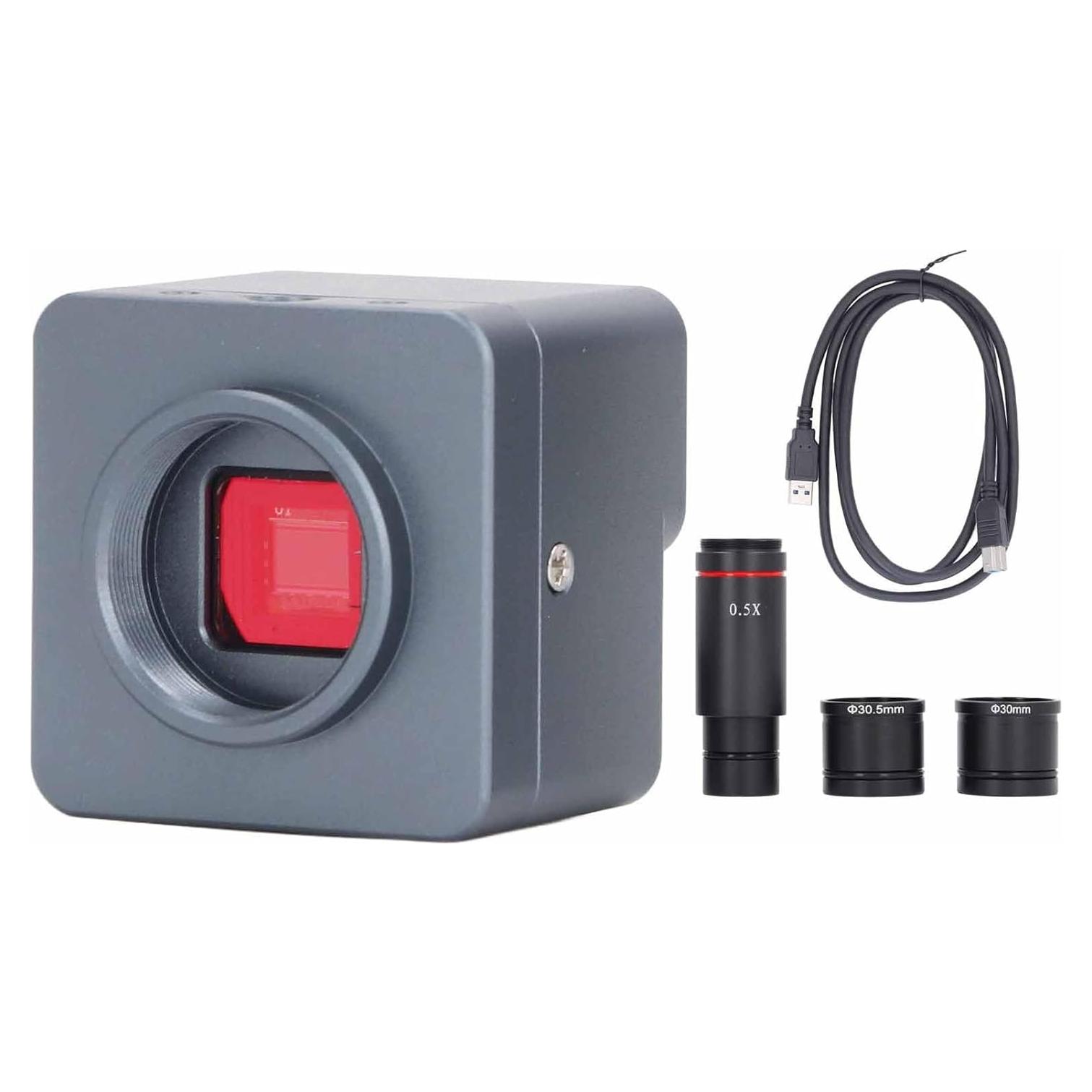 Cámara de Microscopio USB 4K Fafeicy 8MP Lente Zoom 0.5X