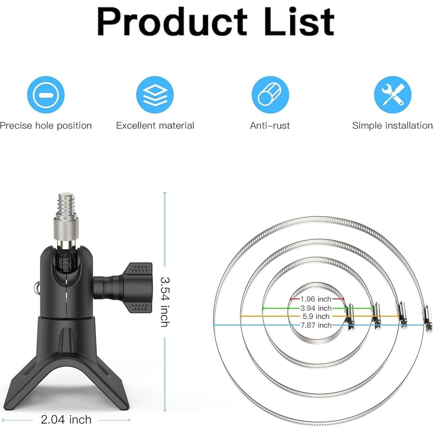 Soporte de Montaje en Poste Augstci para Cámara Blink