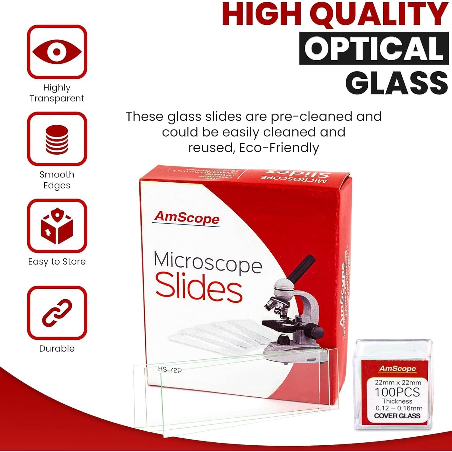 Microscopio Binocular AmScope B120 LED 40X-2500X 5MP