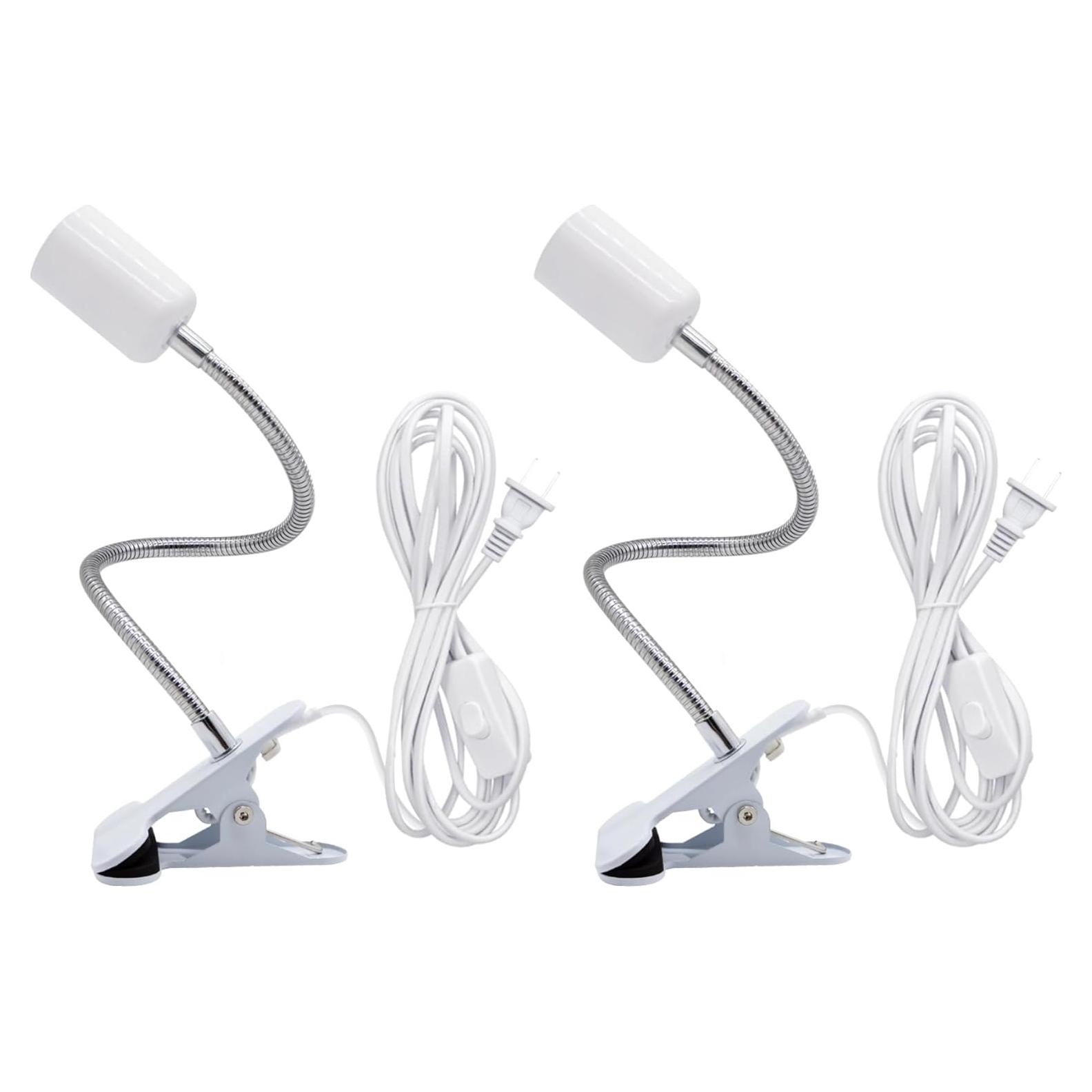 Portalámparas de Clip FEYAIM 2PCS Flexibles Luz Nocturna