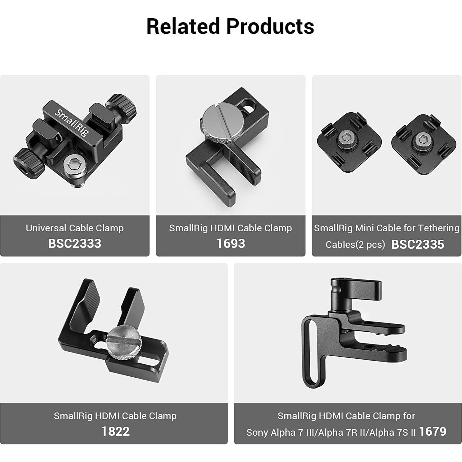 Abrazadera de Cable de Resorte PequeñoRig MD2418 - 2 Pcs