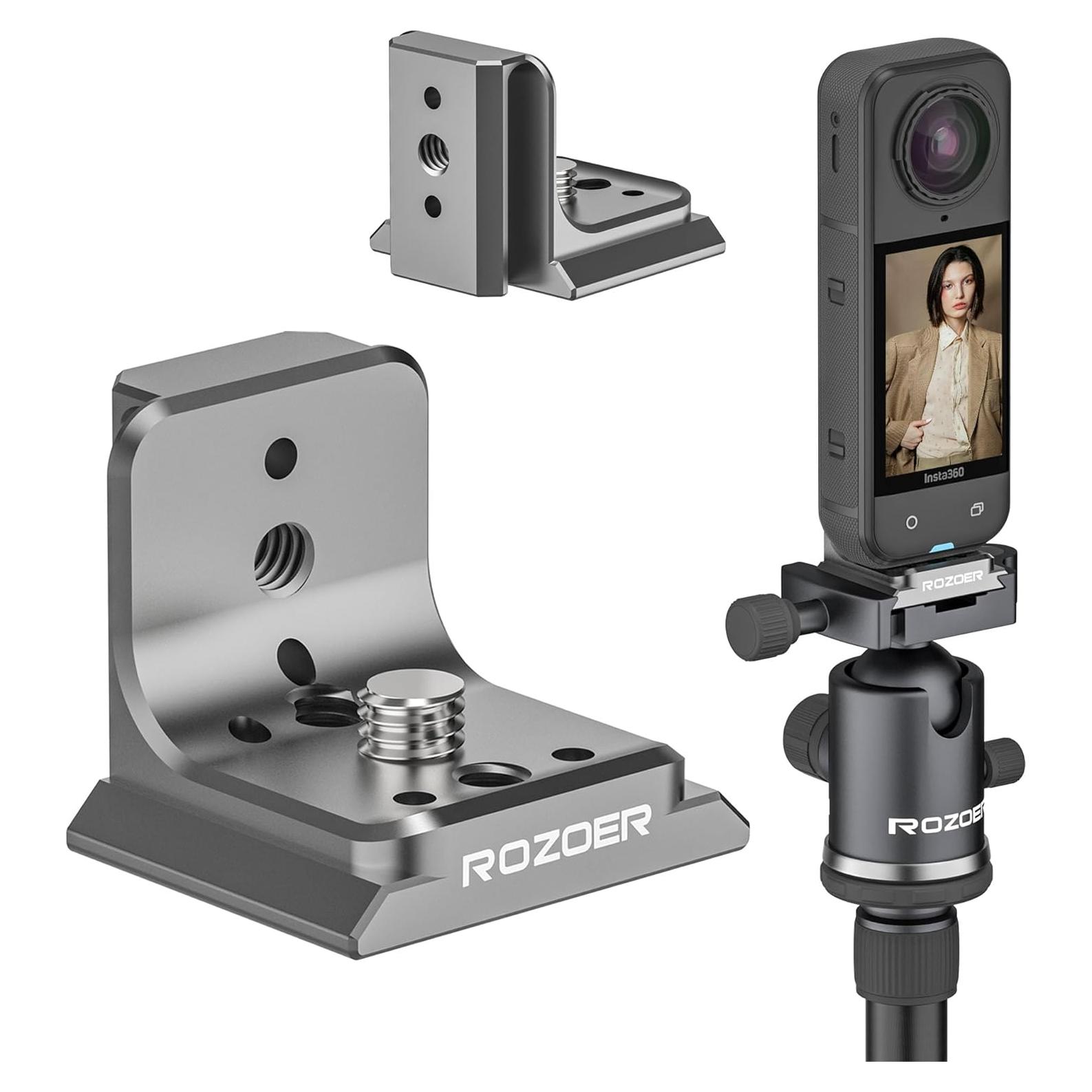 Placa de Liberación Rápida en L ROZOER para Insta360 X5/X4/X3