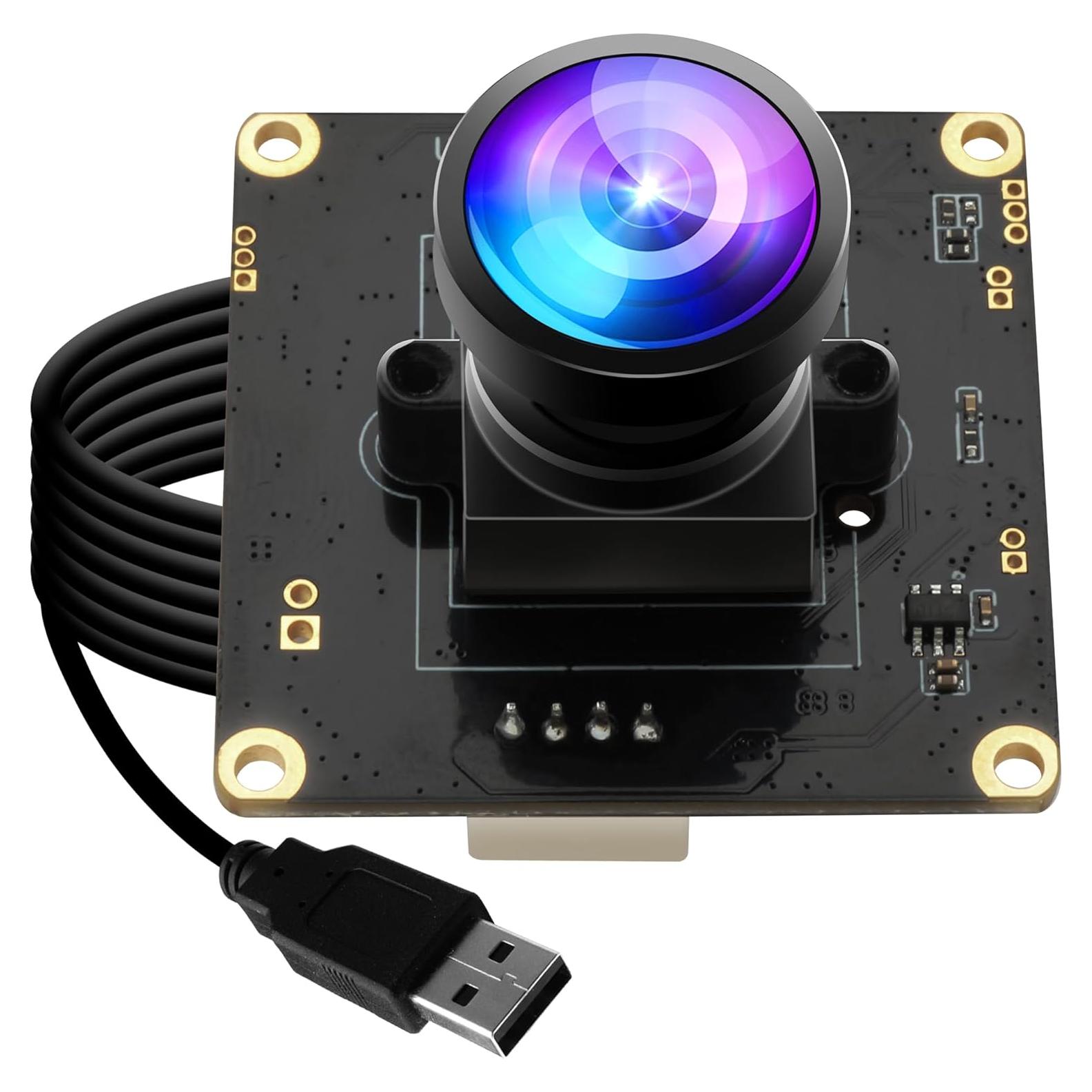 Cámara USB ELP 2K 0.0001Lux Gran Angular 1080P para PC