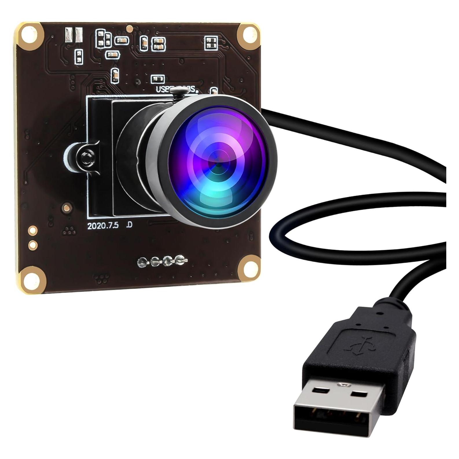 Cámara USB ELP 2MP Mini 1080P 60fps Ángulo Amplio 120°