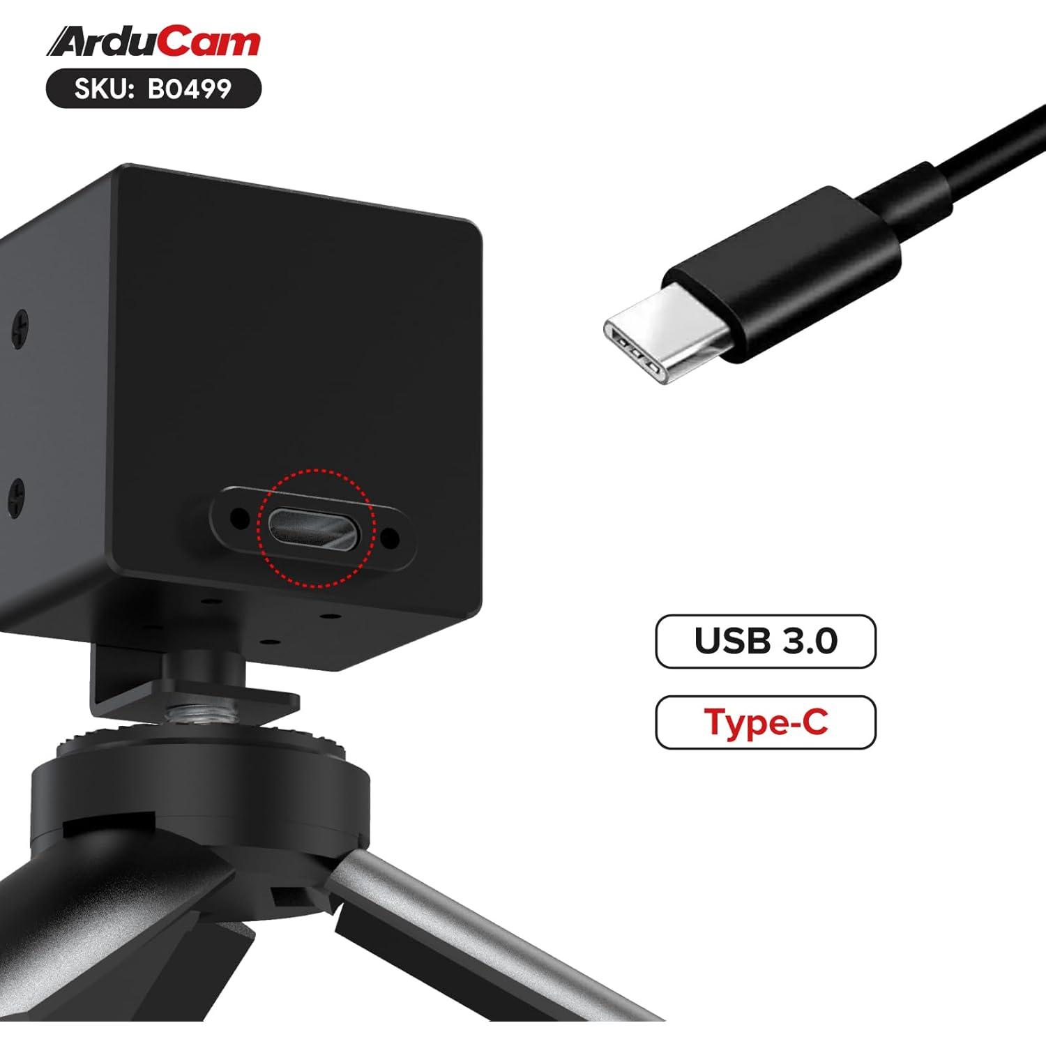 Cámara USB 3.0 Arducam IMX296 1.58MP 44FPS Obturador Global