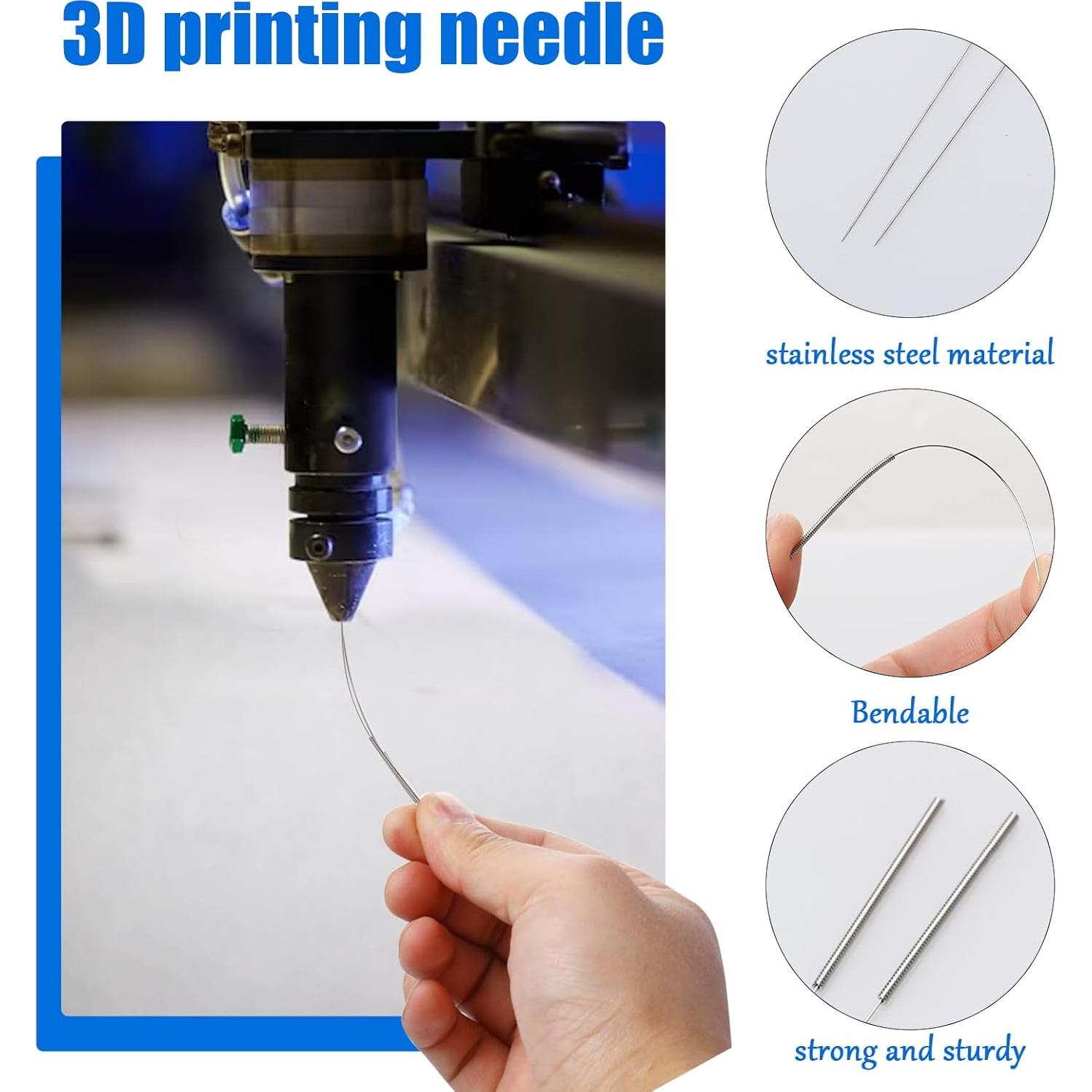 120 Agujas de Limpieza para Boquillas de Impresora 3D