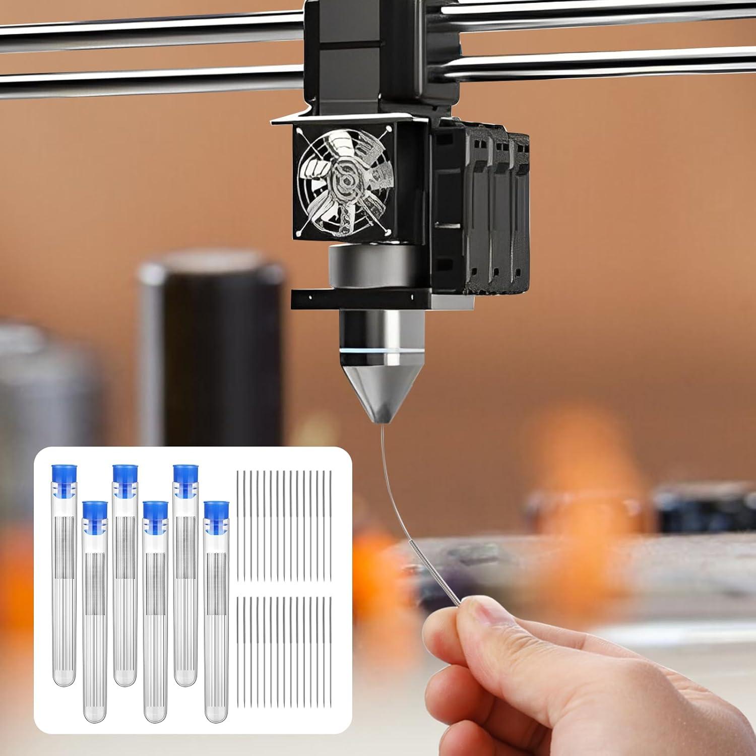 120 Agujas de Limpieza para Boquillas de Impresora 3D