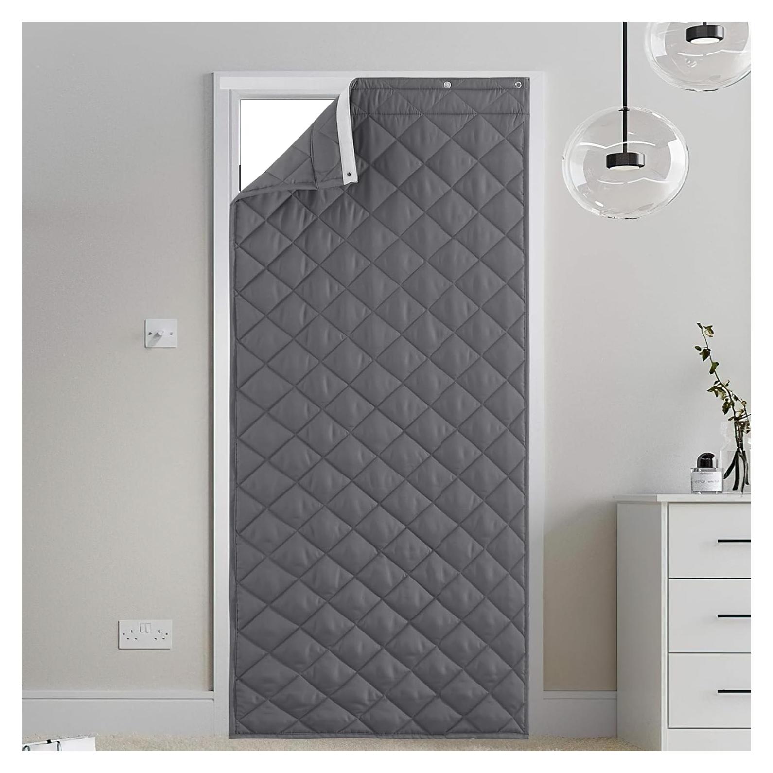 Cortina de Puerta Aislante KEPARPCN 91x208 cm Gris 1 Panel