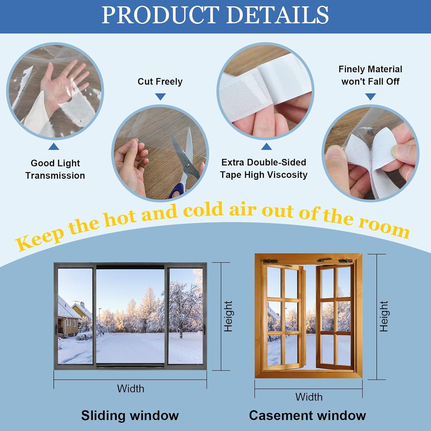 Kit Aislante de Ventanas Succulentlovers 79x74 Pulgadas