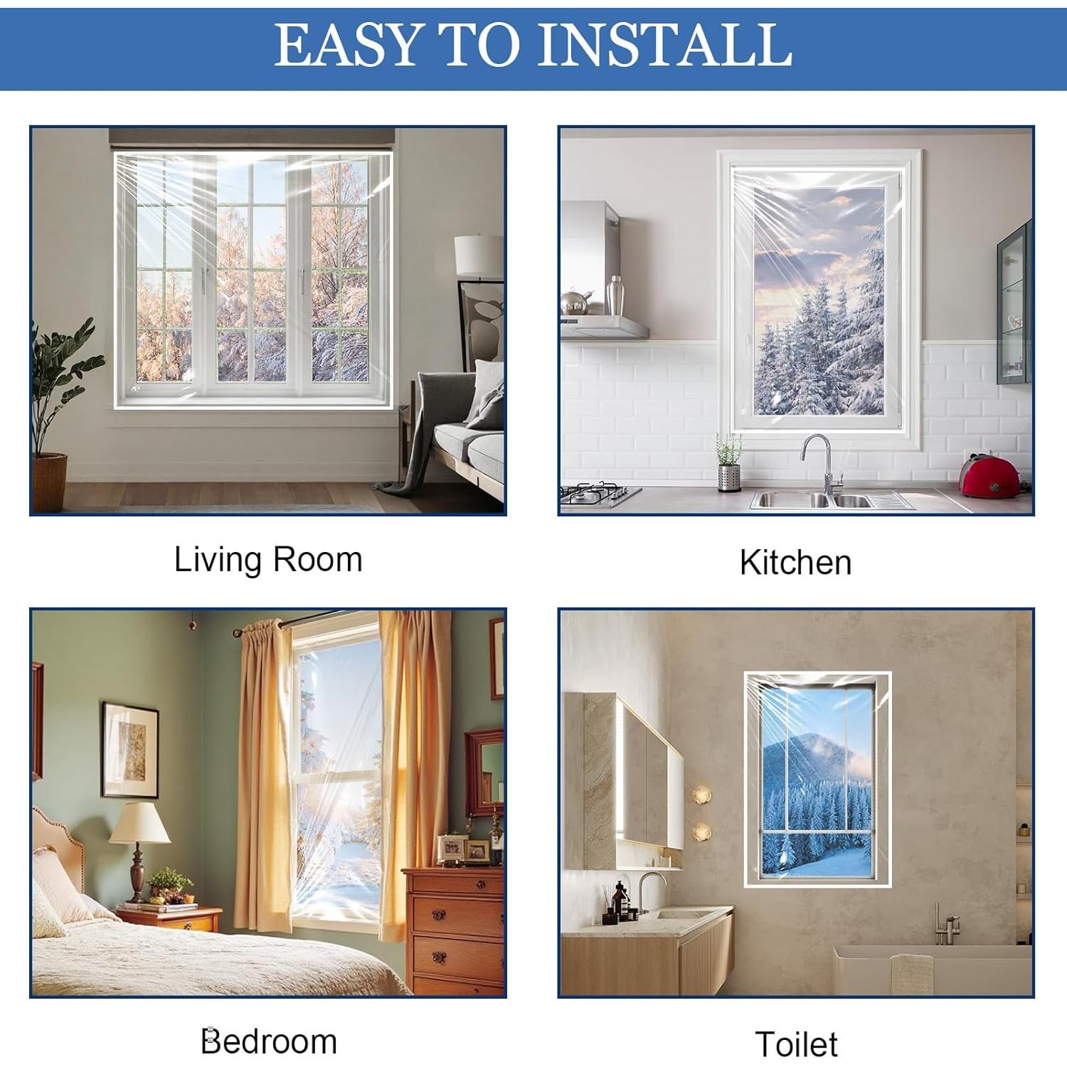 Kit Aislante de Ventanas Succulentlovers 79x74 Pulgadas