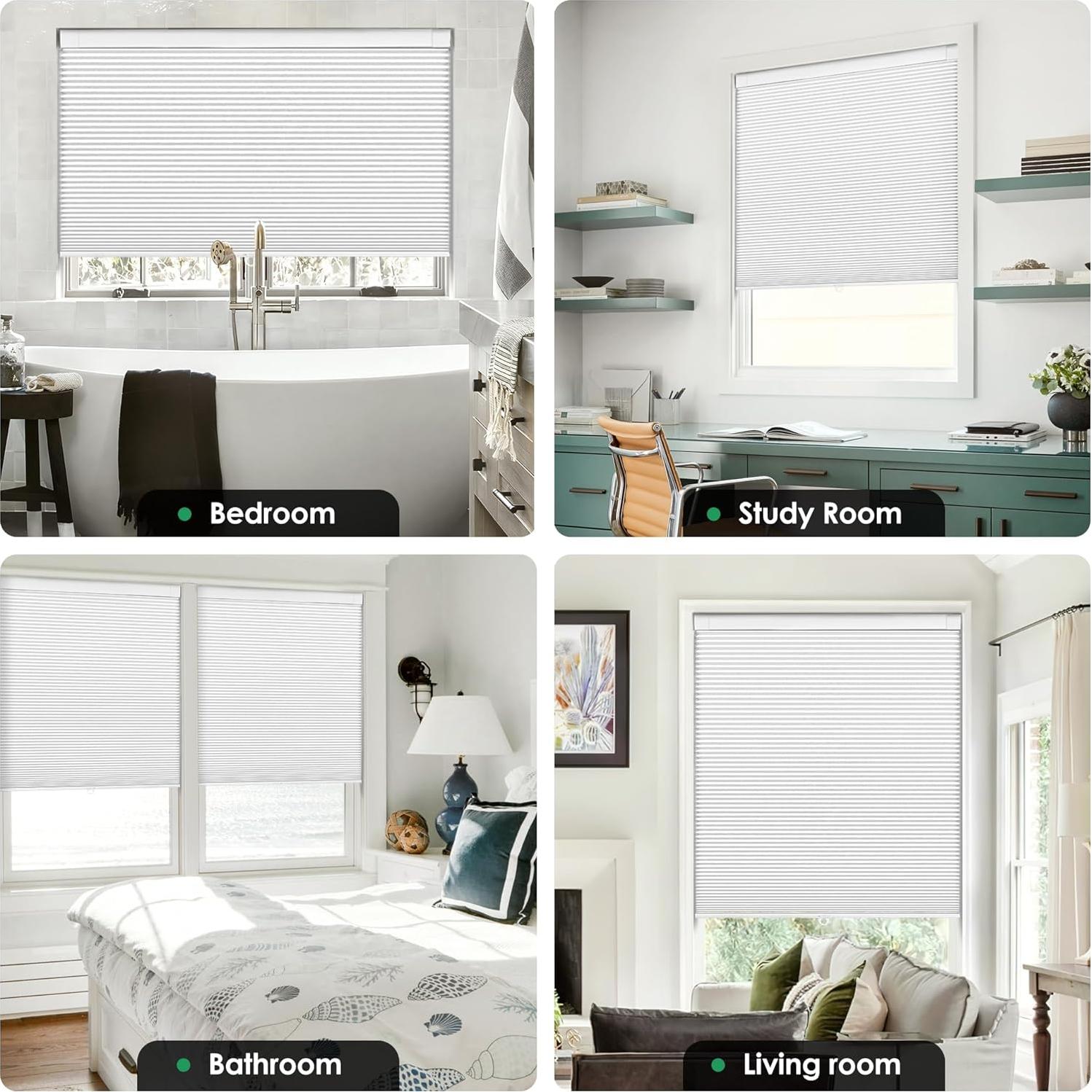 Cortinas Celulares LazBlinds Blackout 75.25x162.56 cm Sin Taladro