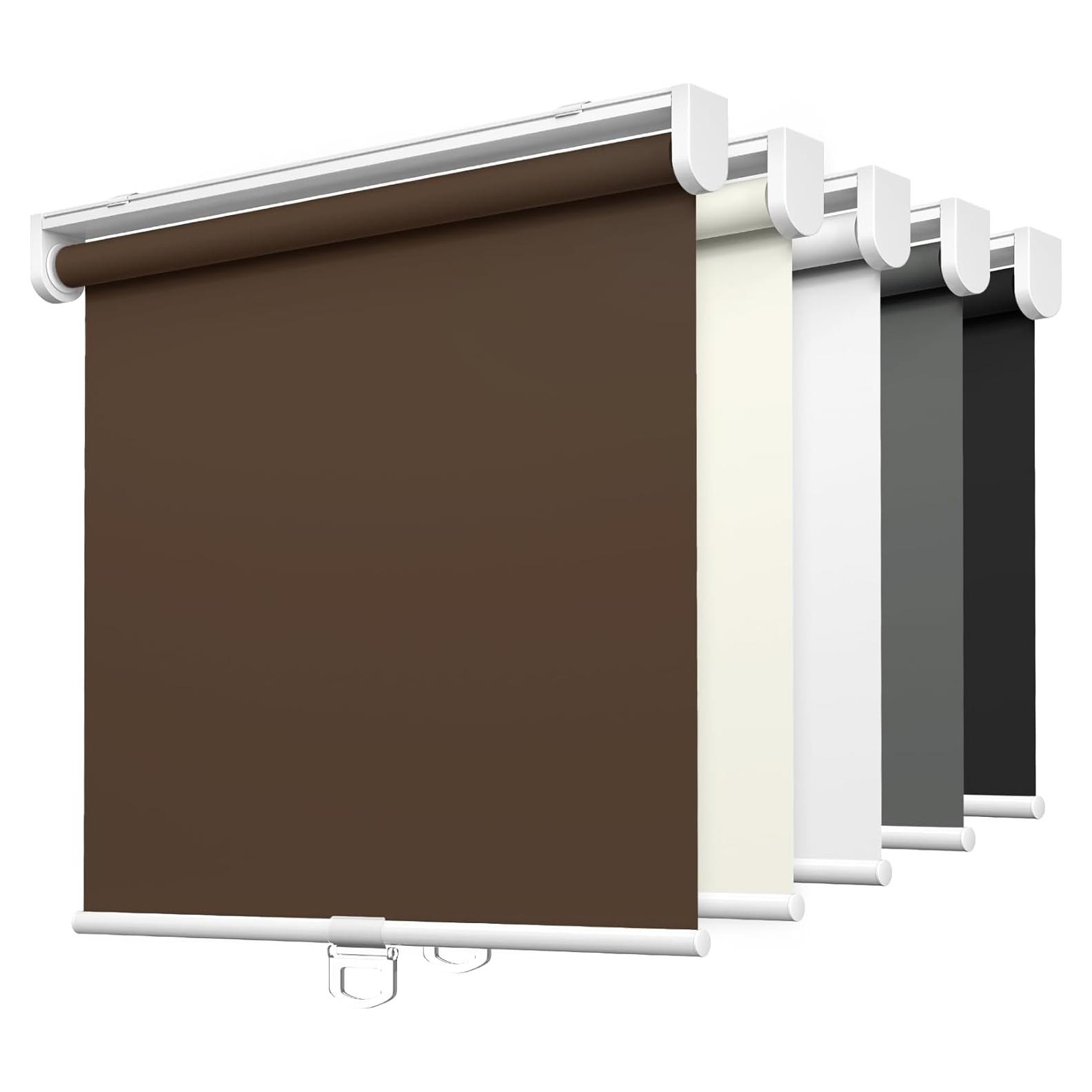 Persianas Enrollables LazBlinds 100% Opacas 50.4x182.9cm Marrón