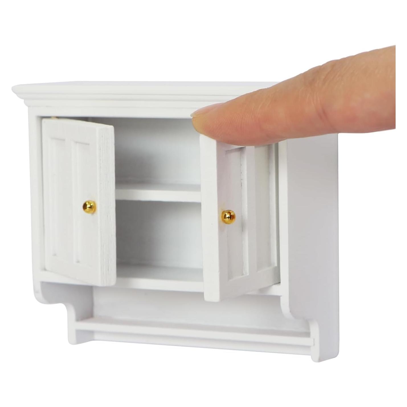 Estante de Cocina Miniatura iLAND 1:12 Blanco Country Moderno