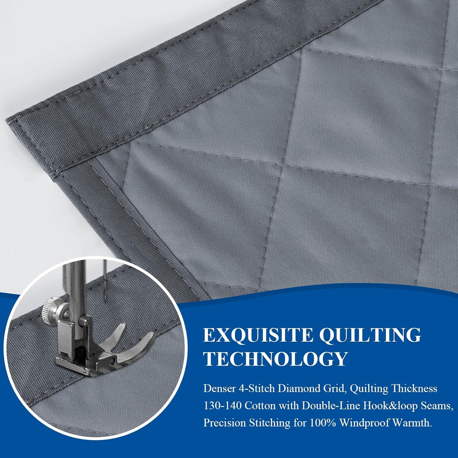 Cortina Térmica Aislante Magnética MAGZO 34x82 cm Gris