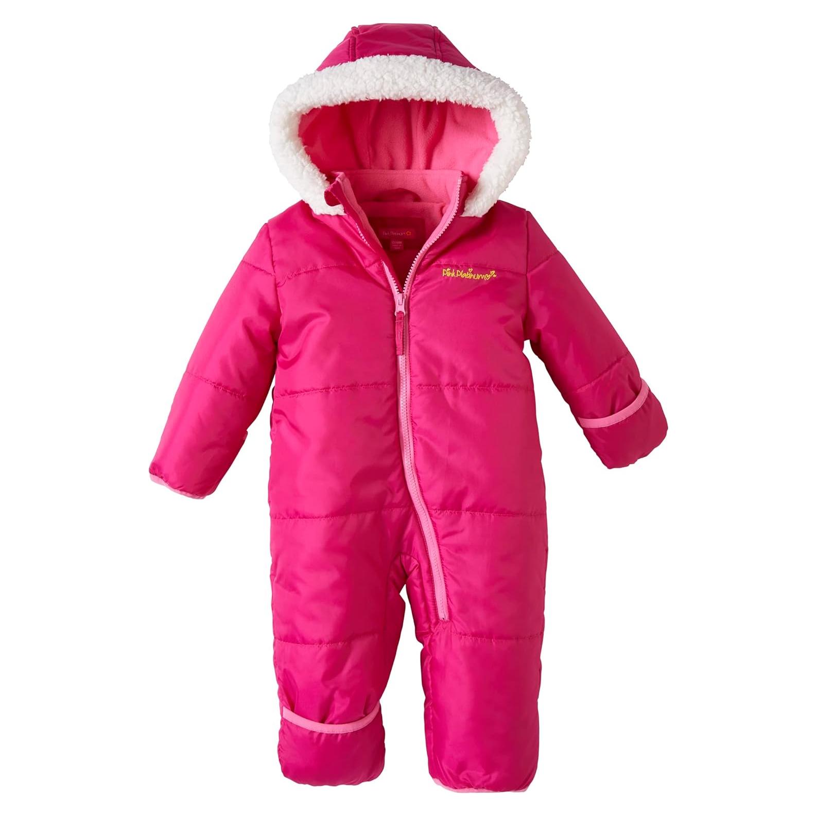 Mono de Nieve para Bebés Niñas Pink Platinum - Invierno 0-3 meses